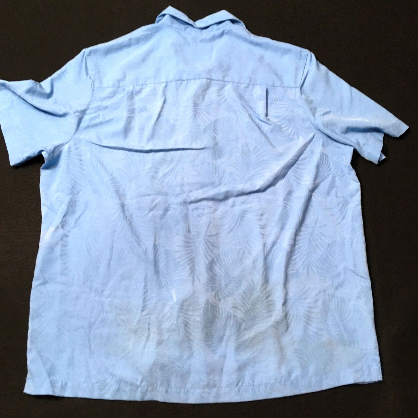 George George Shirt Button-Down Short Sleeve Sky Blue XL Adult Regular Size Blue Plaid Casual Business Men's Shirt Size US XL / EU 56 / 4 - 7 Thumbnail