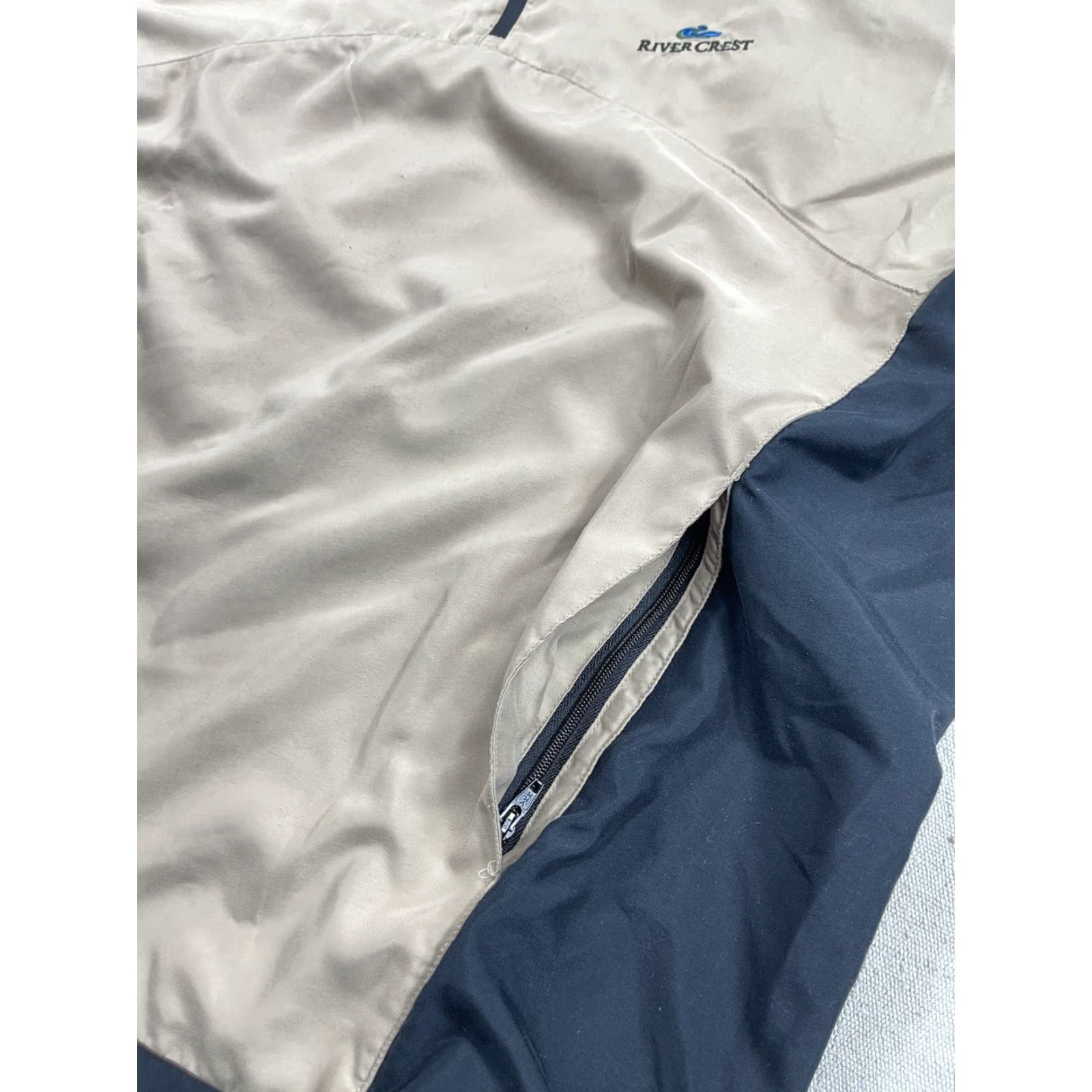 Vintage Zero Restriction Jacket Golf Windbreaker Zip Pockets Mens Gold SZ Large Large Mens Golf Windbreaker Jacket Size US L / EU 52-54 / 3 - 3 Thumbnail