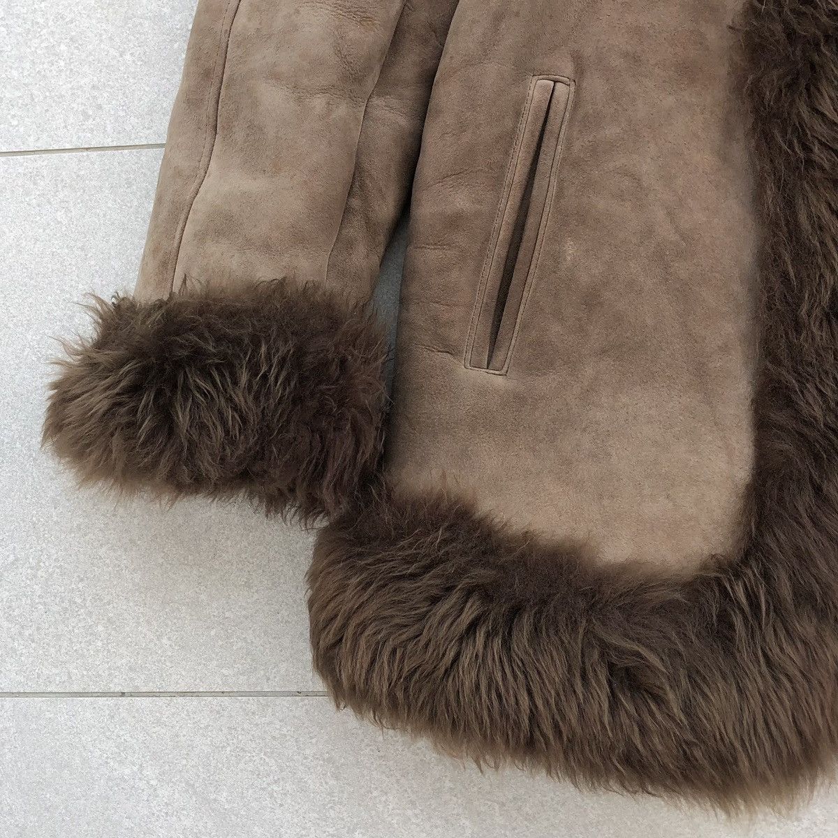 Genuine Leather S.A. ESPANAPIEL FAUX FUR & LEATHER SHERLING FASHION JACKET Size M / US 6-8 / IT 42-44 - 5 Thumbnail