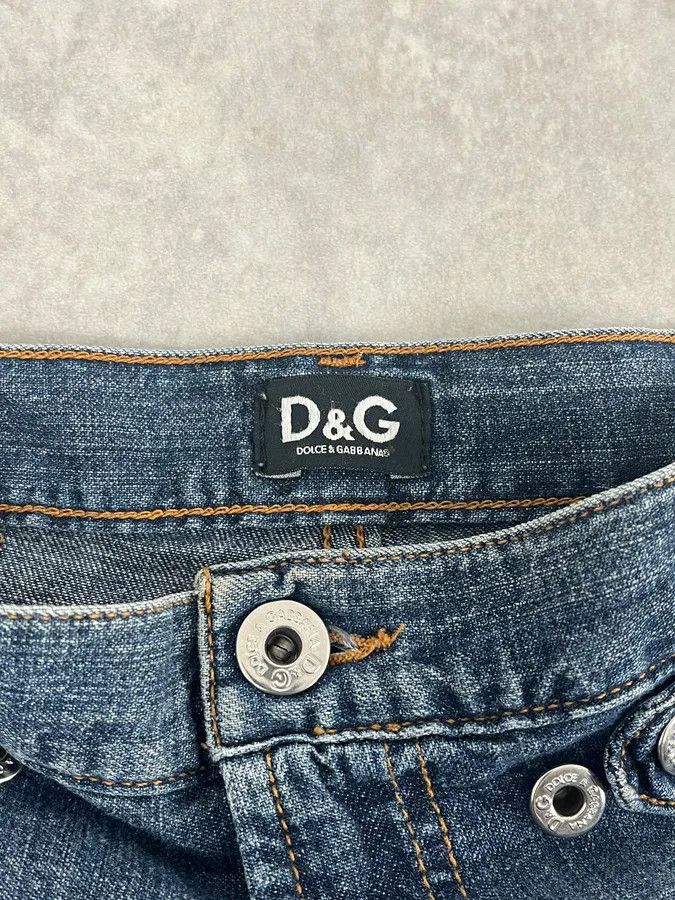Dolce & Gabbana SS2004 Dolce & Gabbana Blue Technical Flared Denim Jeans Size US 32 / EU 48 - 11 Thumbnail