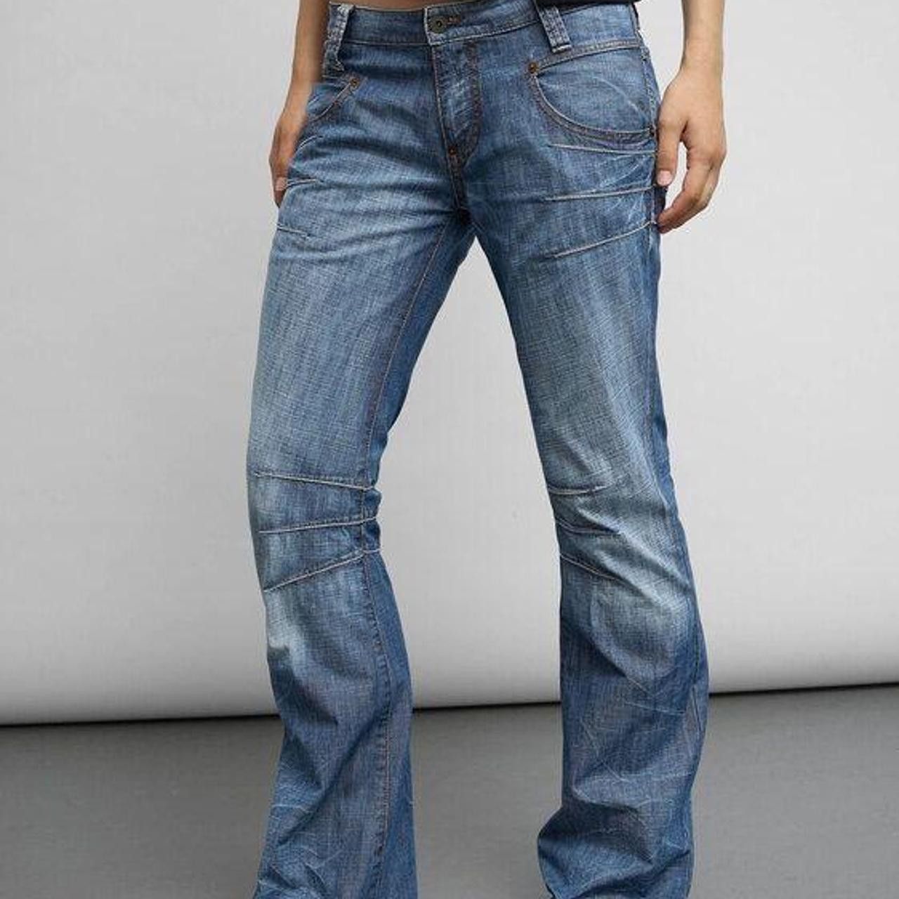 Michiko Koshino Michiko Koshino Low Rise Flare Jeans Size 28" / US 6 / IT 42 - 2 Thumbnail