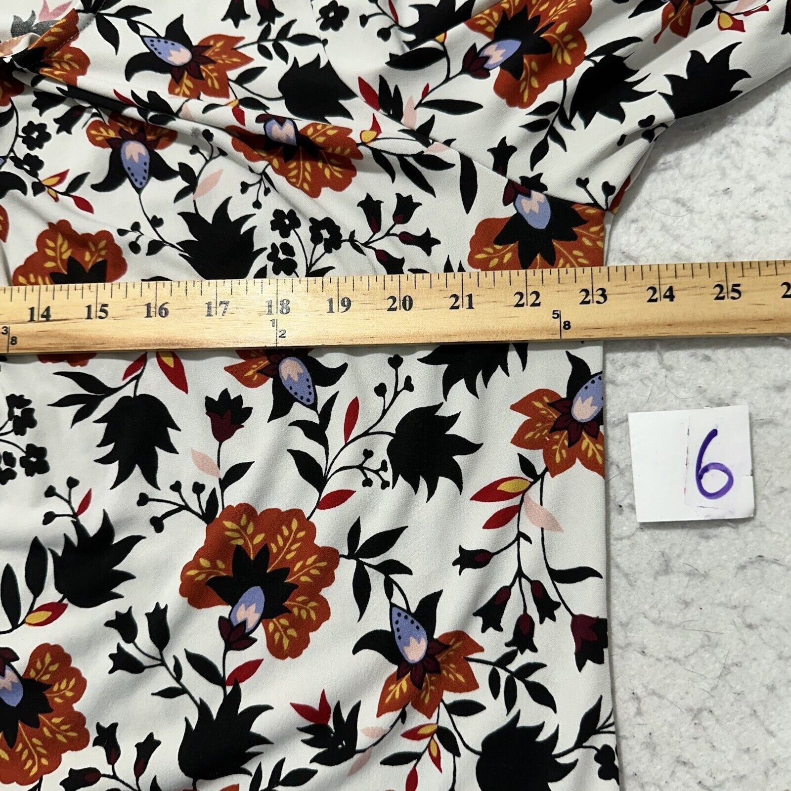Liz Claiborne Liz Claiborne XL White Floral Long Sleeve Pullover Blouse Size XL / US 12-14 / IT 48-50 - 7 Thumbnail