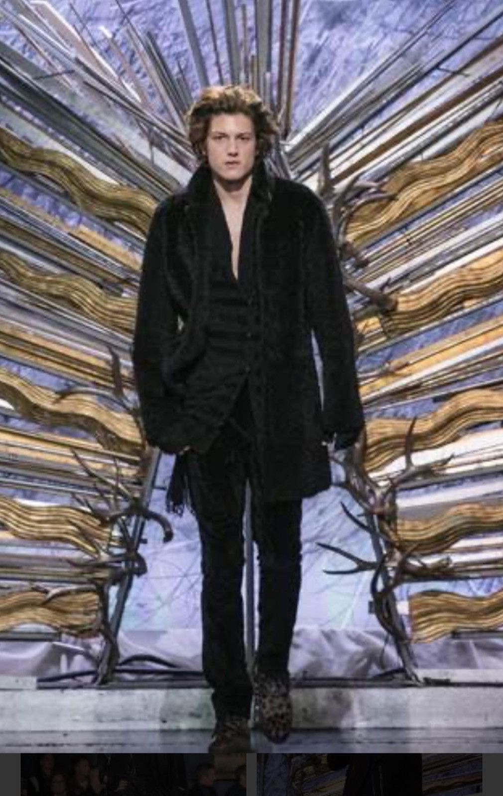 John Varvatos Shaggy Shearling Coat. 48 Size US M / EU 48-50 / 2 - 18 Thumbnail
