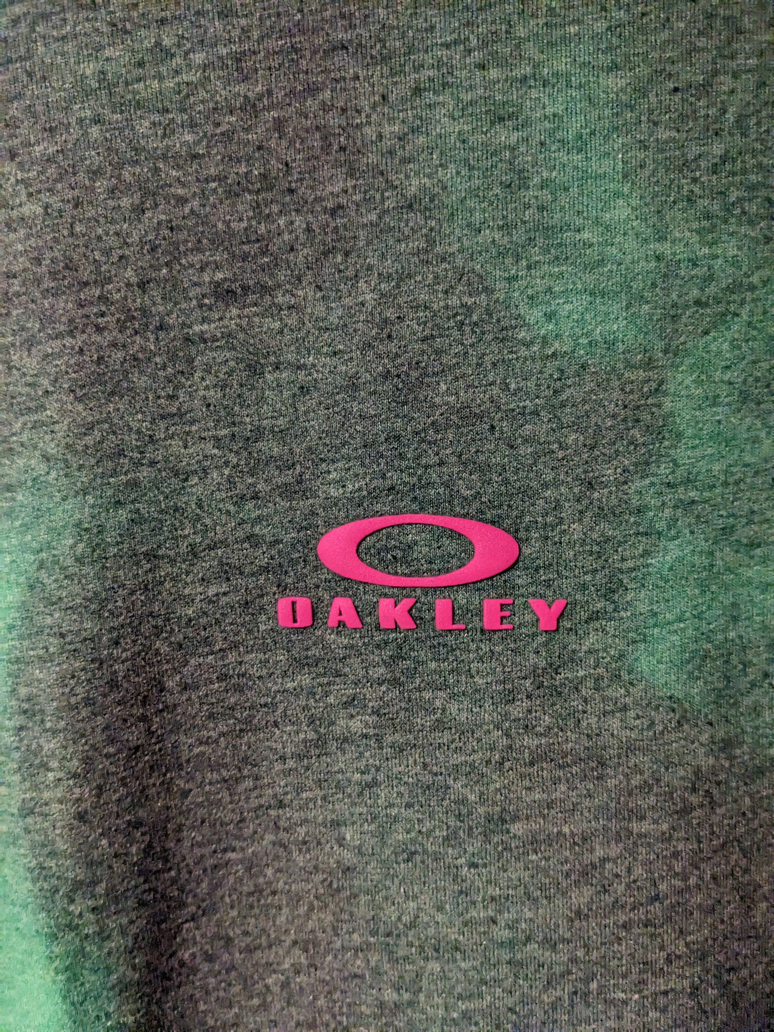 Oakley Vintage Oakley Center Logo Custom Fit Green Large T-Shirt Size US L / EU 52-54 / 3 - 2 Thumbnail