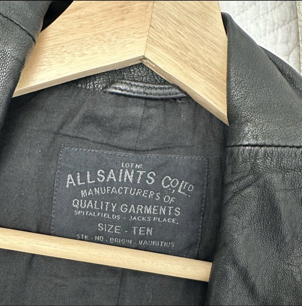 Allsaints ALLSAINTS asymmetrical leather jacket Size M / US 6-8 / IT 42-44 - 4 Thumbnail