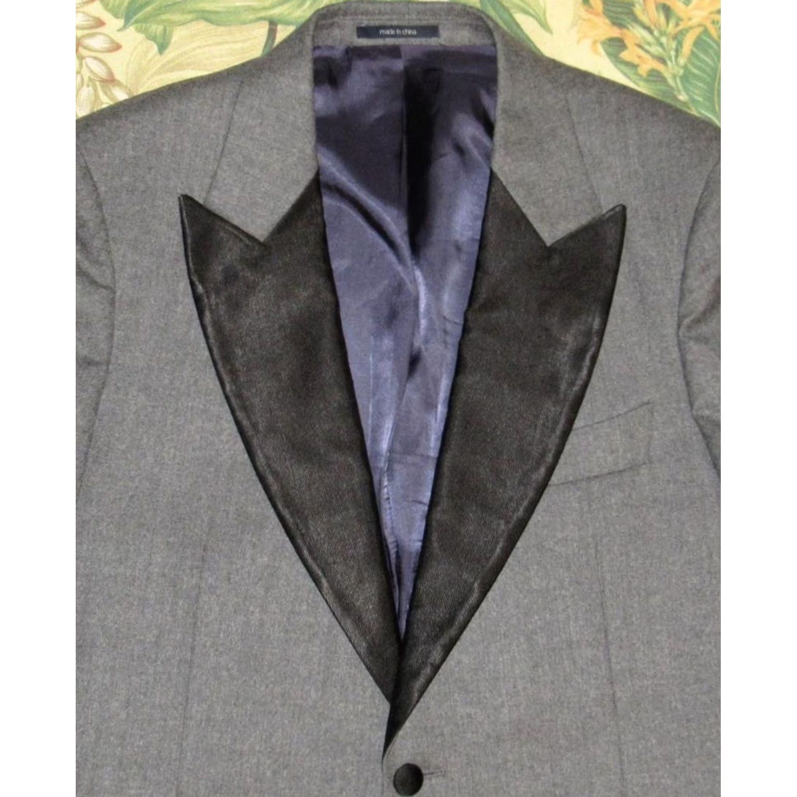 Suitsupply Suitsupply Grey New Verona Wool Tuxedo Blazer Sport Coat 40S Short Mens Blazer Wool 40S Gray VeronA 90s? Size US 40 / EU 56 - 2 Thumbnail