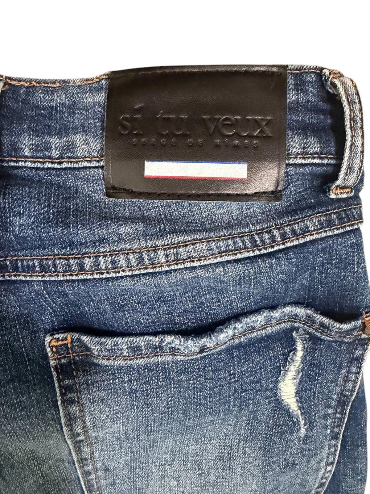 Other Sí Tu Veux Serge de Nîmes Stacked Flare Jeans Size 30 Size US 30 / EU 46 - 2 Thumbnail