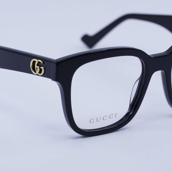 Gucci Gucci GG0958O 004 Eyeglasses Black 52mm Square Frame Size ONE SIZE - 5 Thumbnail