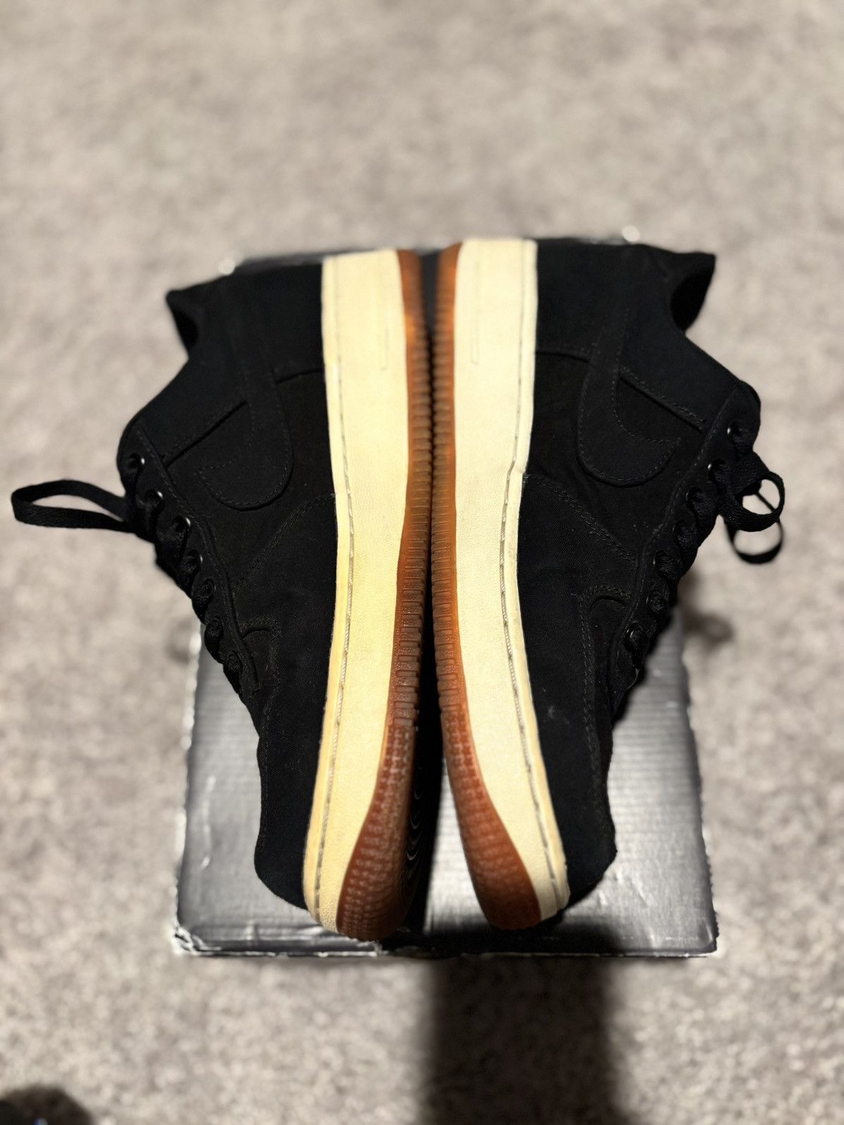 Nike × Supreme Nike Air Force 1 Low Premium '08 x Supreme Black 2012 Size US 8 / EU 41 - 9 Thumbnail