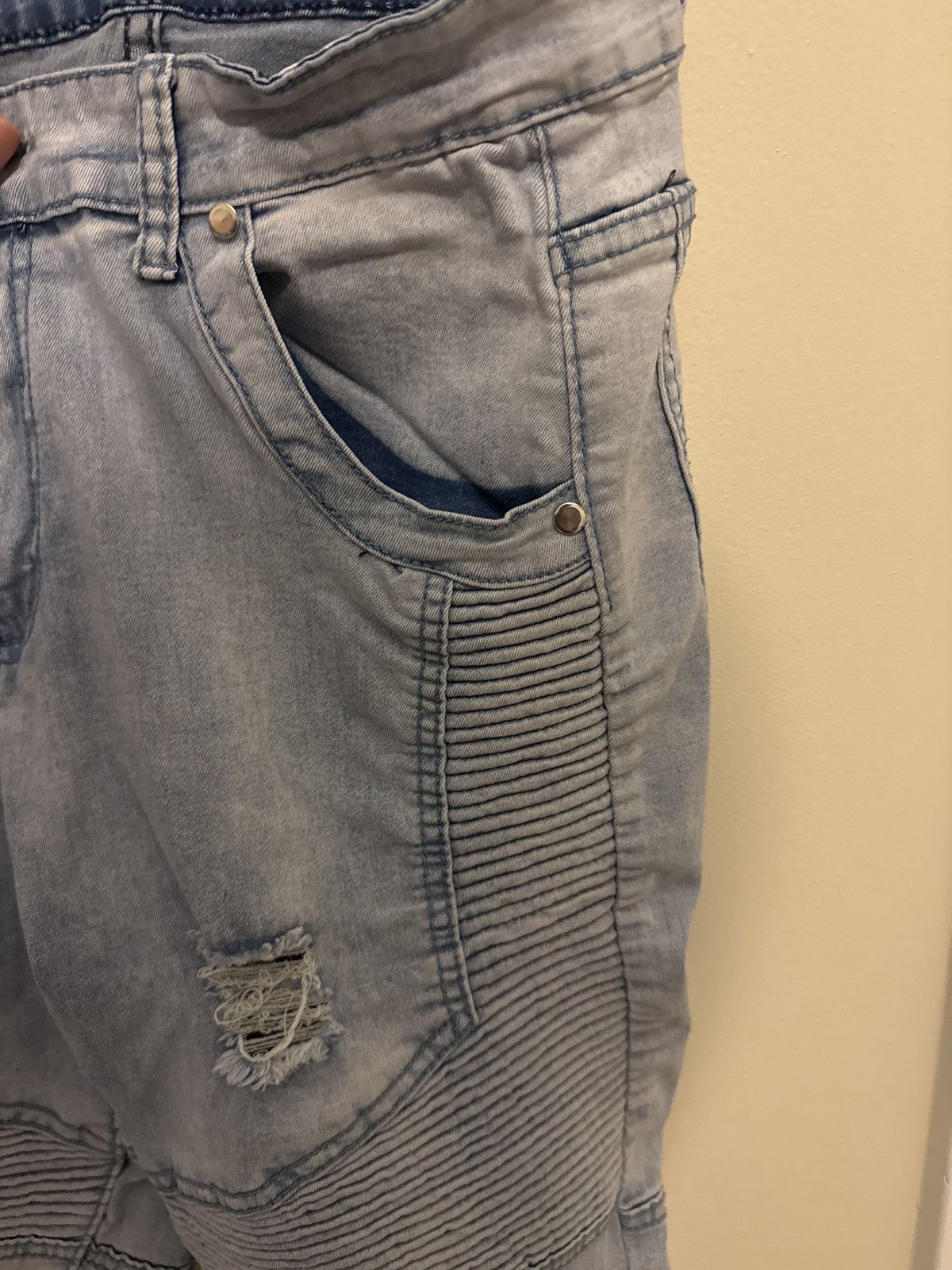 Other Blue Distressed Denim sz 34 Size US 34 / EU 50 - 4 Thumbnail