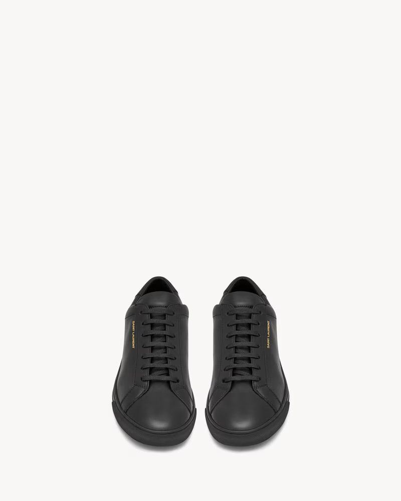 Saint Laurent Paris o1bcso1str1224 Andy Sneakers In Leather in Black Size US 9 / EU 42 - 3 Thumbnail