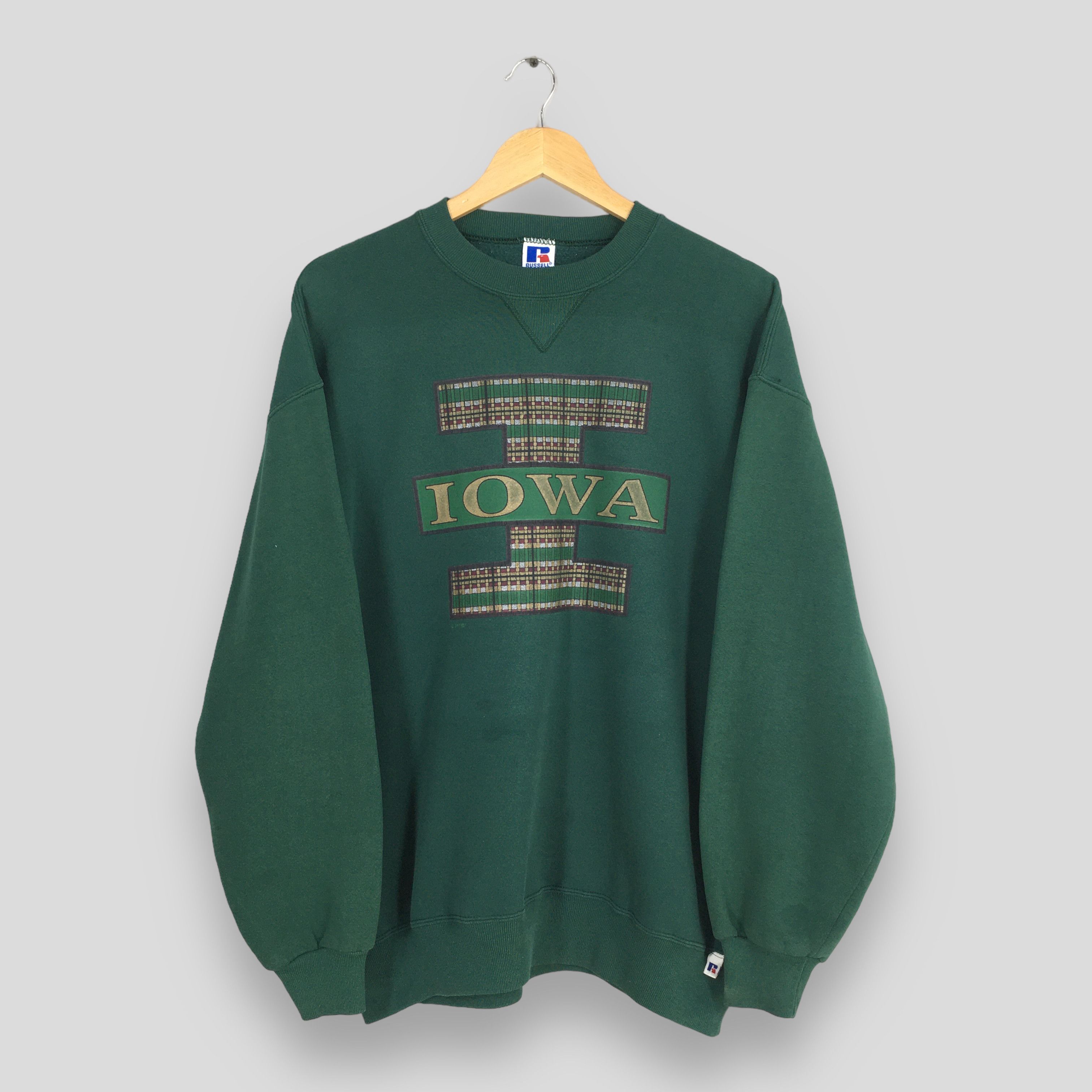 Russell Athletic Vintage Iowa State Spell Out Printed Sweatshirt XLarge Size US XL / EU 56 / 4 - 1 Thumbnail