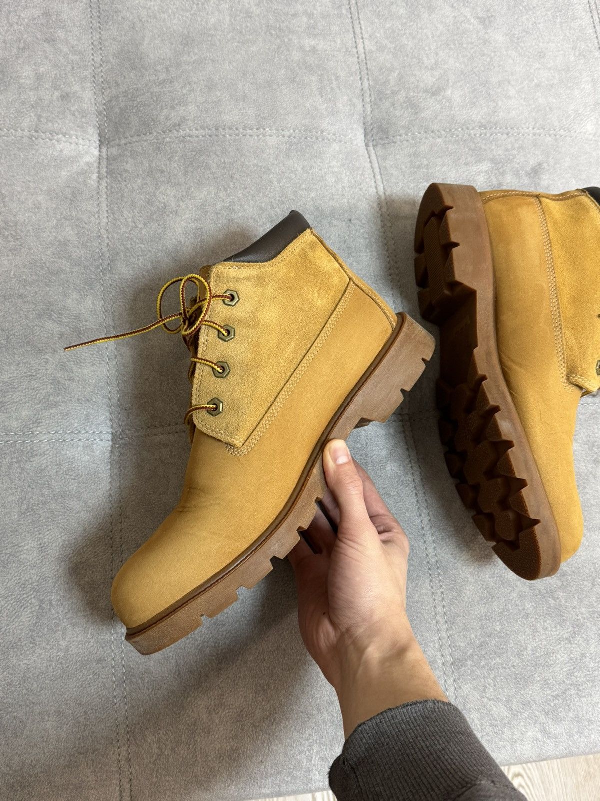 Timberland × Vintage Timberland ankle boots shoes suede leather 10 10.5 44.5 size Size US 10.5 / EU 43-44 - 6 Thumbnail