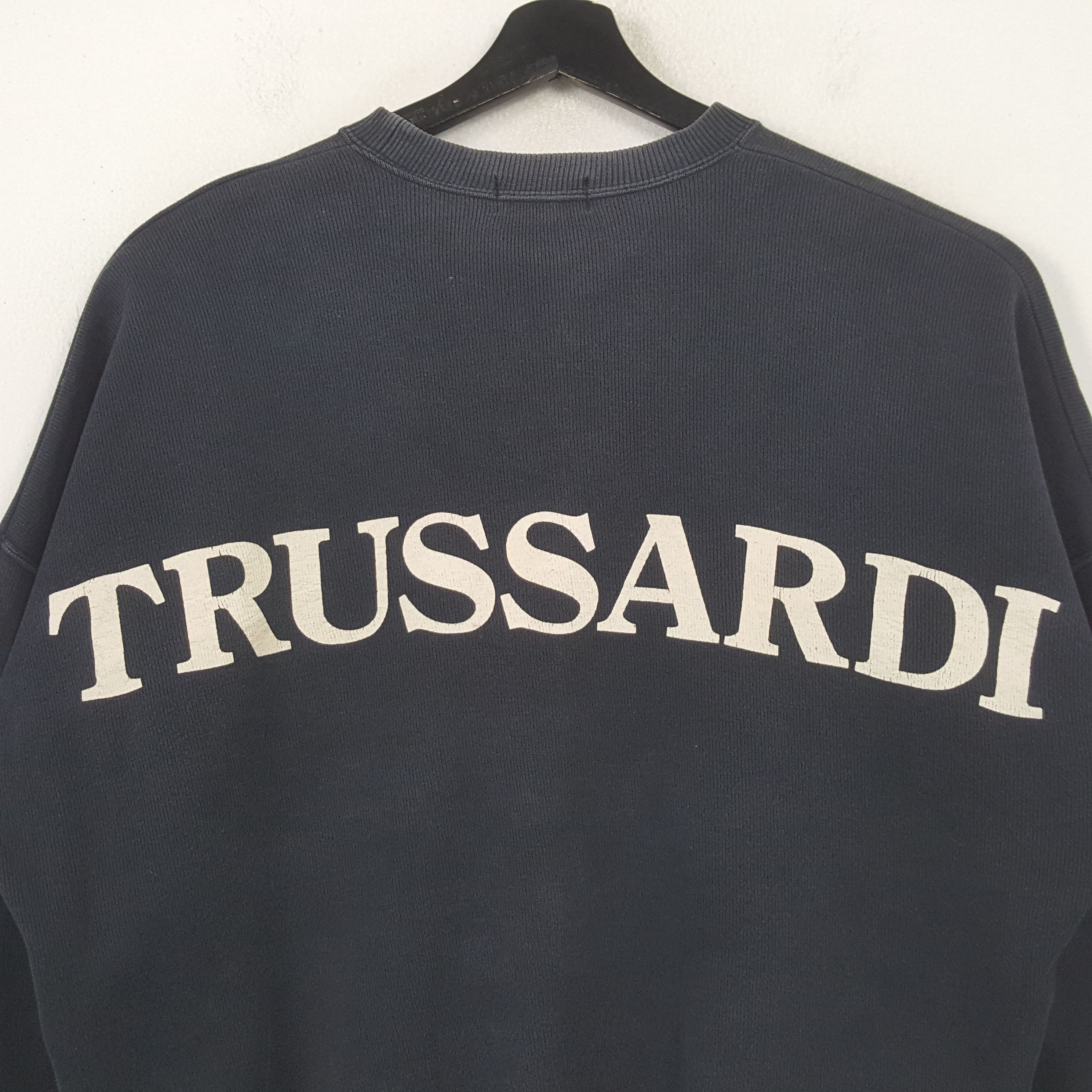 Trussardi Trussardi Spellout Design Sweatshirt 33 Size US XL / EU 56 / 4 - 2 Thumbnail