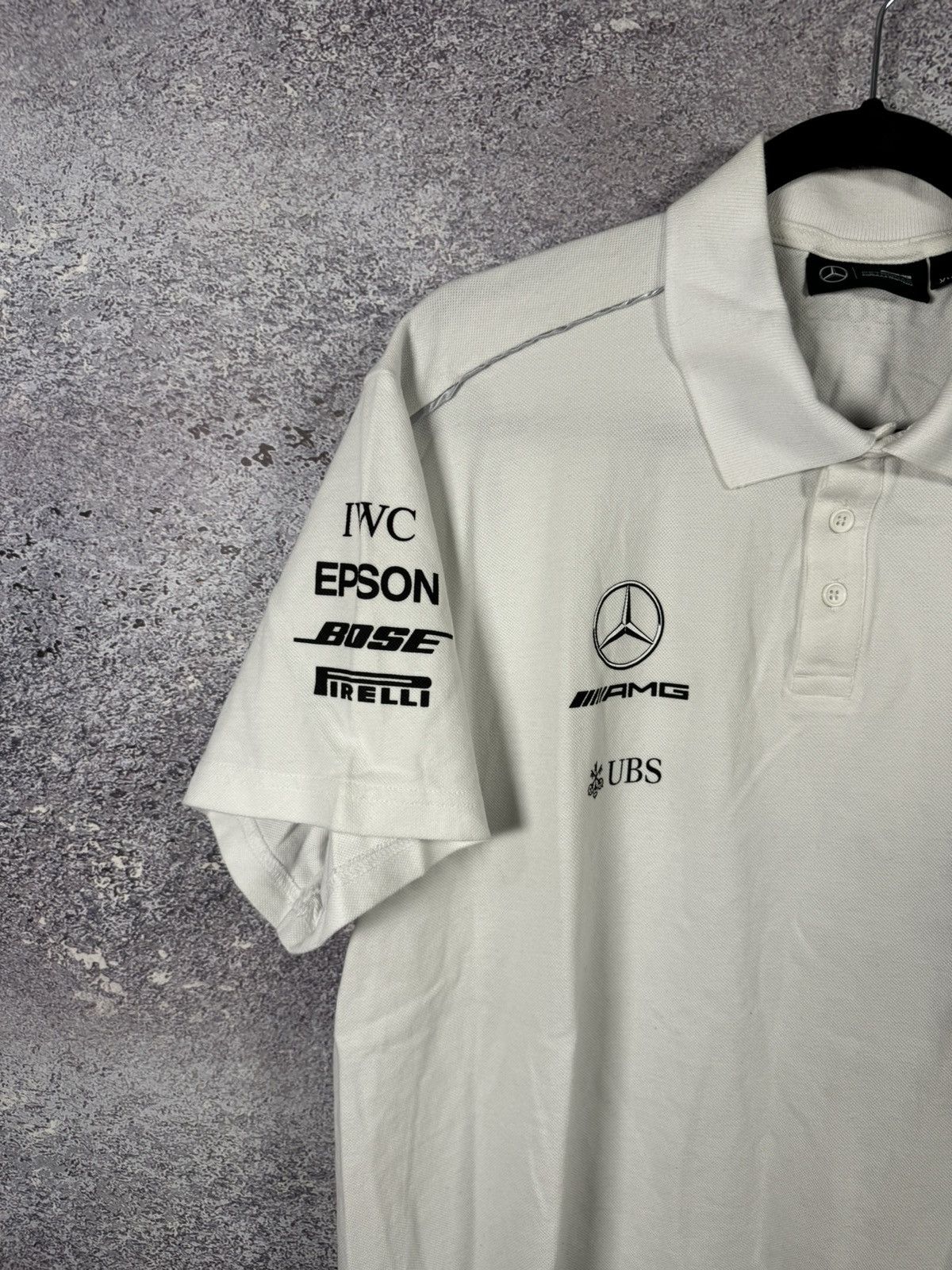 Formula 1 × Hugo Boss × Mercedes-Benz Petronas AMG Mercedes Benz Racing Team Hugo Boss Polo Shirt Size US XXL / EU 58 / 5 - 4 Thumbnail