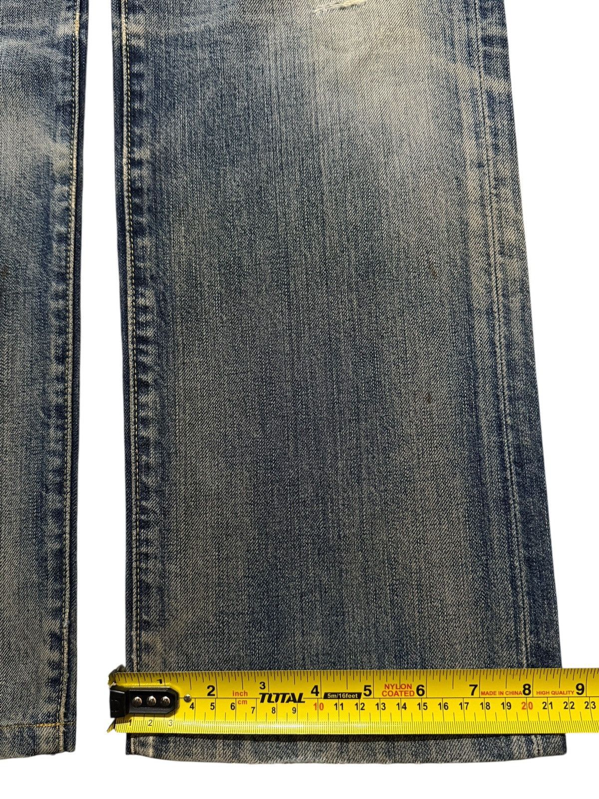 Uniqlo Vintage Y2K Uniqlo Mud Wash Whiskers Distress Wide Leg Loose Size US 34 / EU 50 - 14 Thumbnail