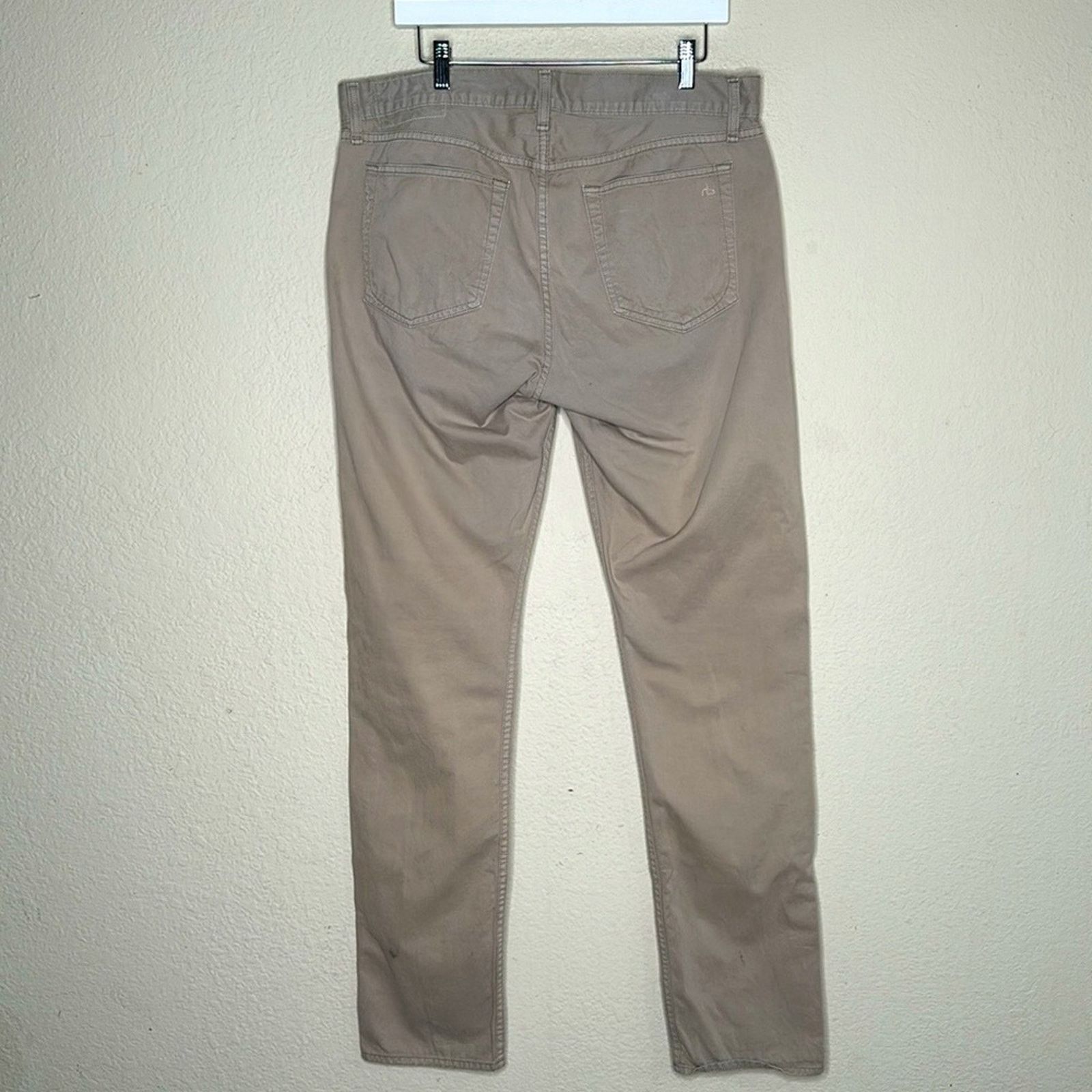 Rag & Bone Rag & Bone Standard Issue Fit 2 Slim Leg Pants Stone Size 36 Size US 36 / EU 52 - 3 Thumbnail