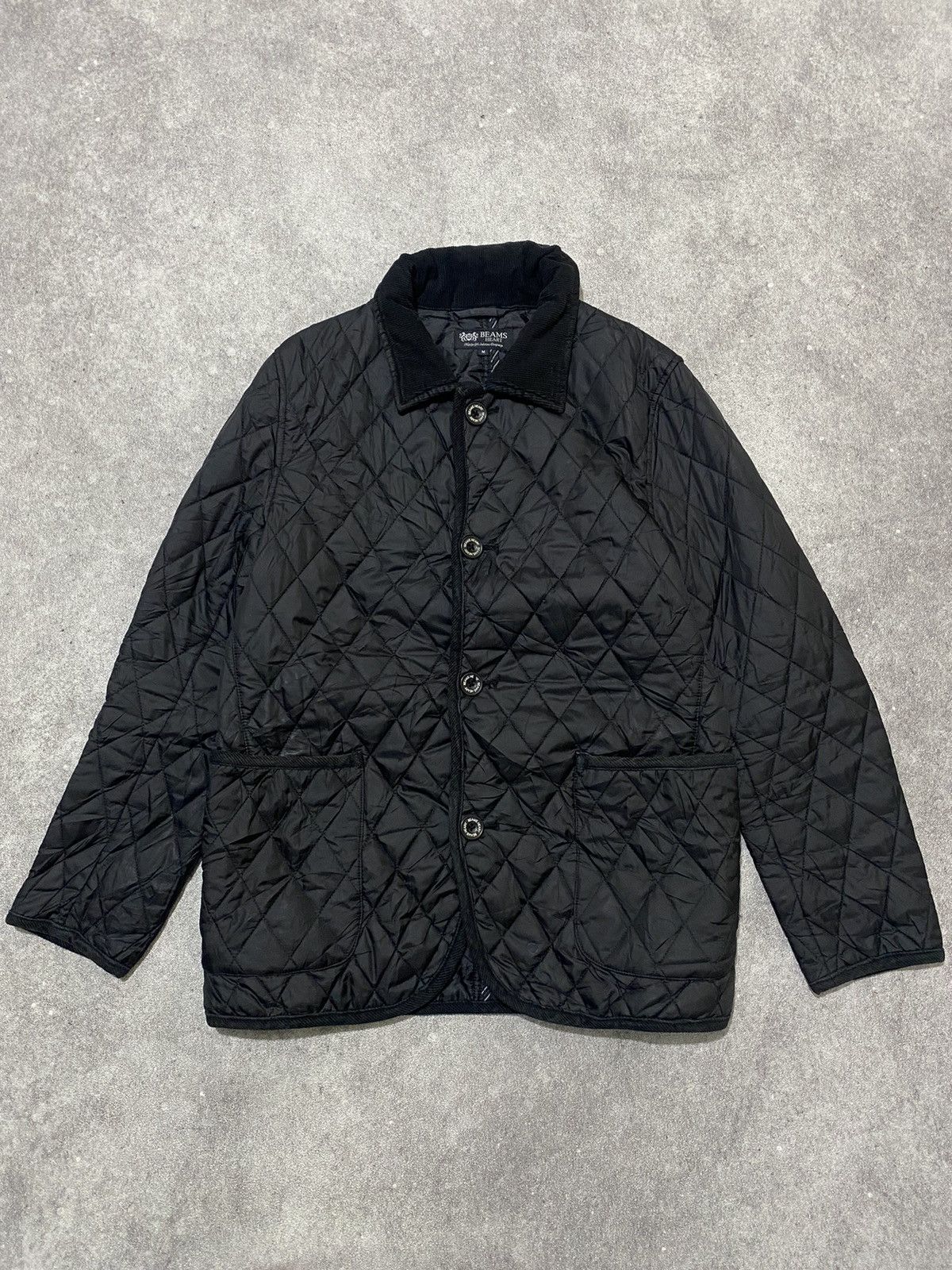 Beams Japan BEAMS HEART Quilted Black Jacket Size US M / EU 48-50 / 2 - 1 Thumbnail