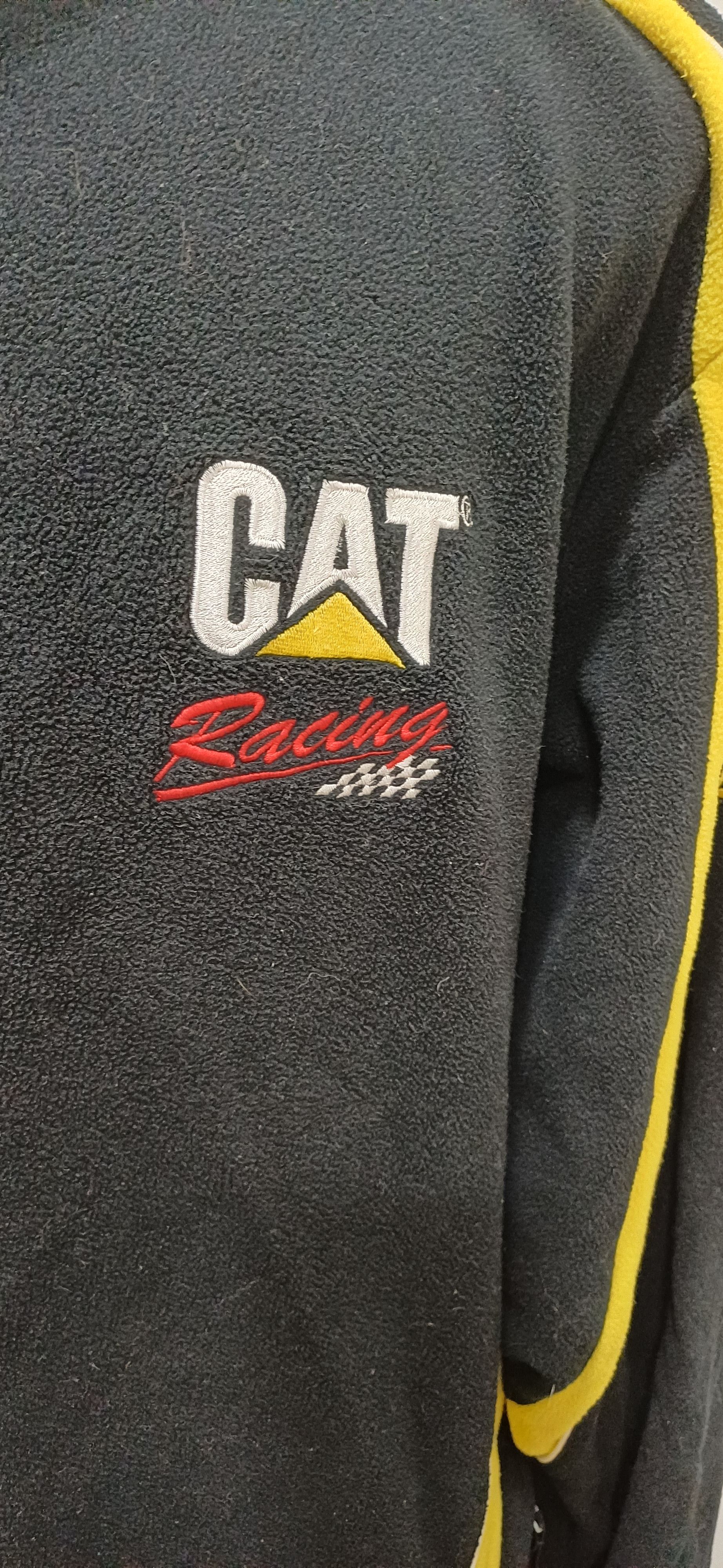 NASCAR VINTAGE 90's NASCAR CAT RACING EMBROIDERY FLEECE JACKEY Size US XL / EU 56 / 4 - 3 Thumbnail