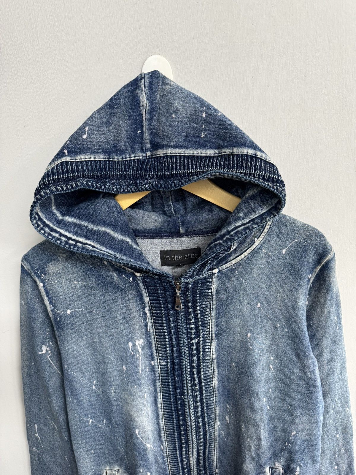 In The Attic Y2K IN THE ATTIC ZIP-UP HOODIE CABLE KNIT DESIGN Size US M / EU 48-50 / 2 - 2 Thumbnail