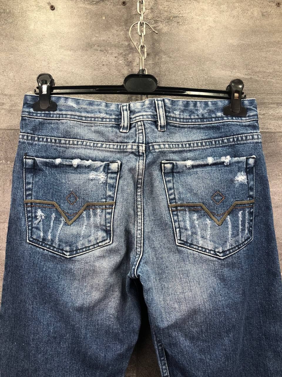 Diesel Vintage Diesel Denim Jeans Distressed Faded Pants Y2K Size US 31 - 14 Thumbnail