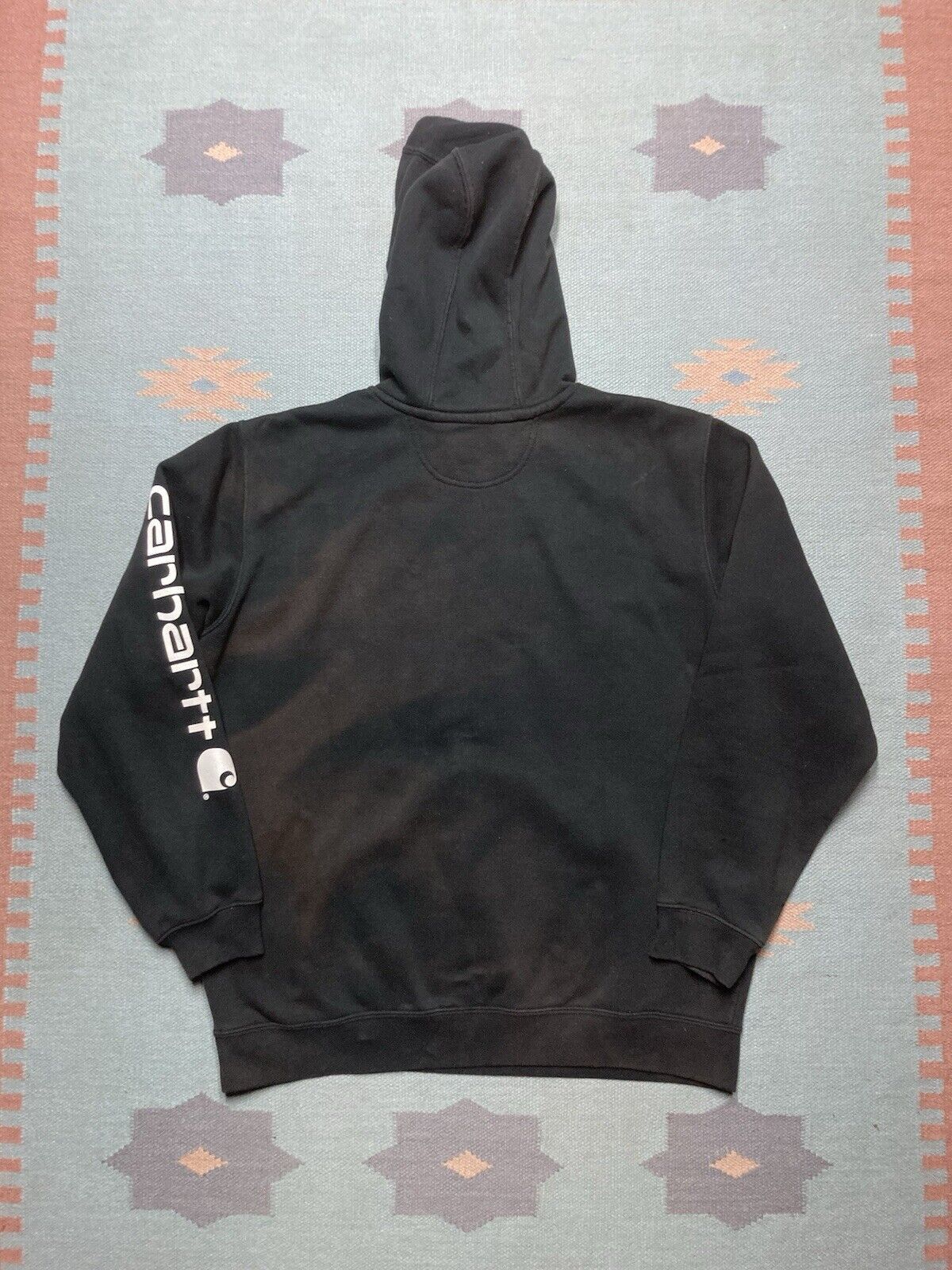 Carhartt Carhartt hoodie sweatshirt K288 black faded distressed large Size US L / EU 52-54 / 3 - 7 Thumbnail