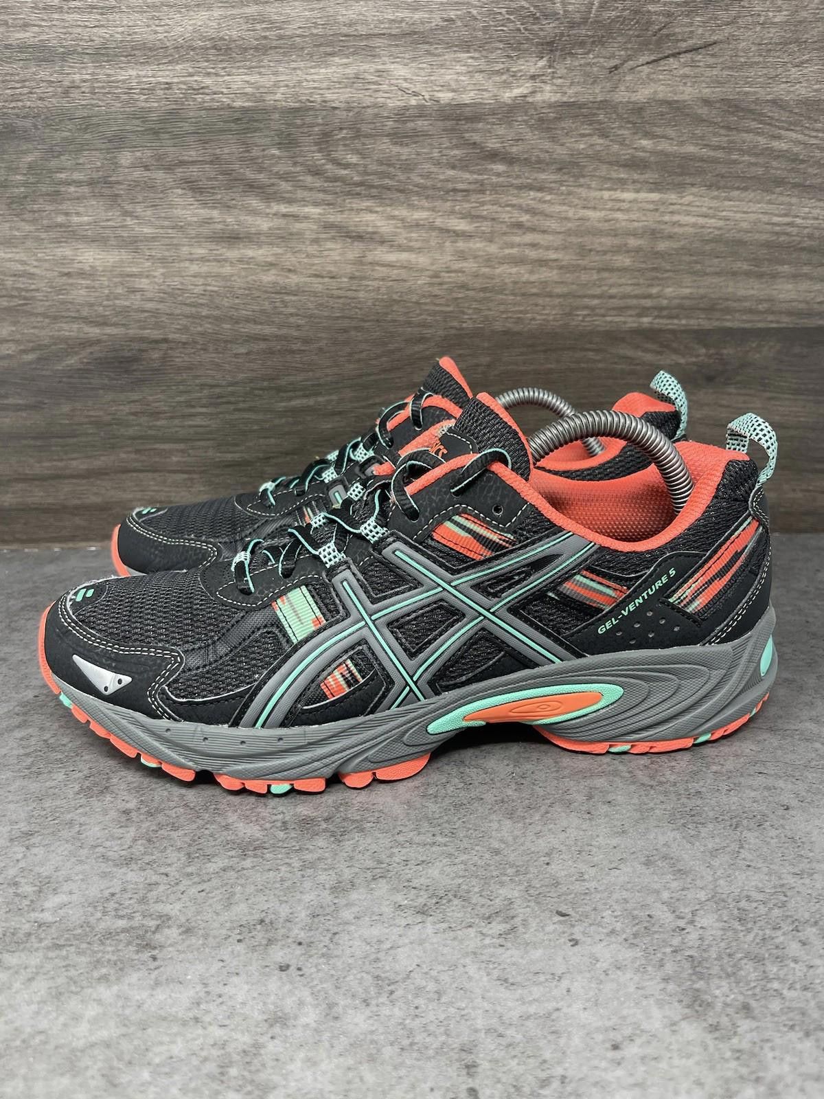 Asics Asics Gel Venture 5 Running Shoes Womens Size 9 Black Pink Size US 9 / IT 39 - 1 Thumbnail