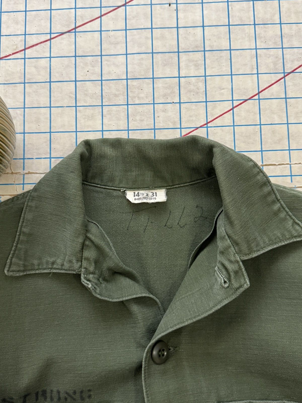 Other × Vintage Vintage OG 107 Fatigue Shirt Fits Mens Small Dark Green Size US S / EU 44-46 / 1 - 7 Thumbnail