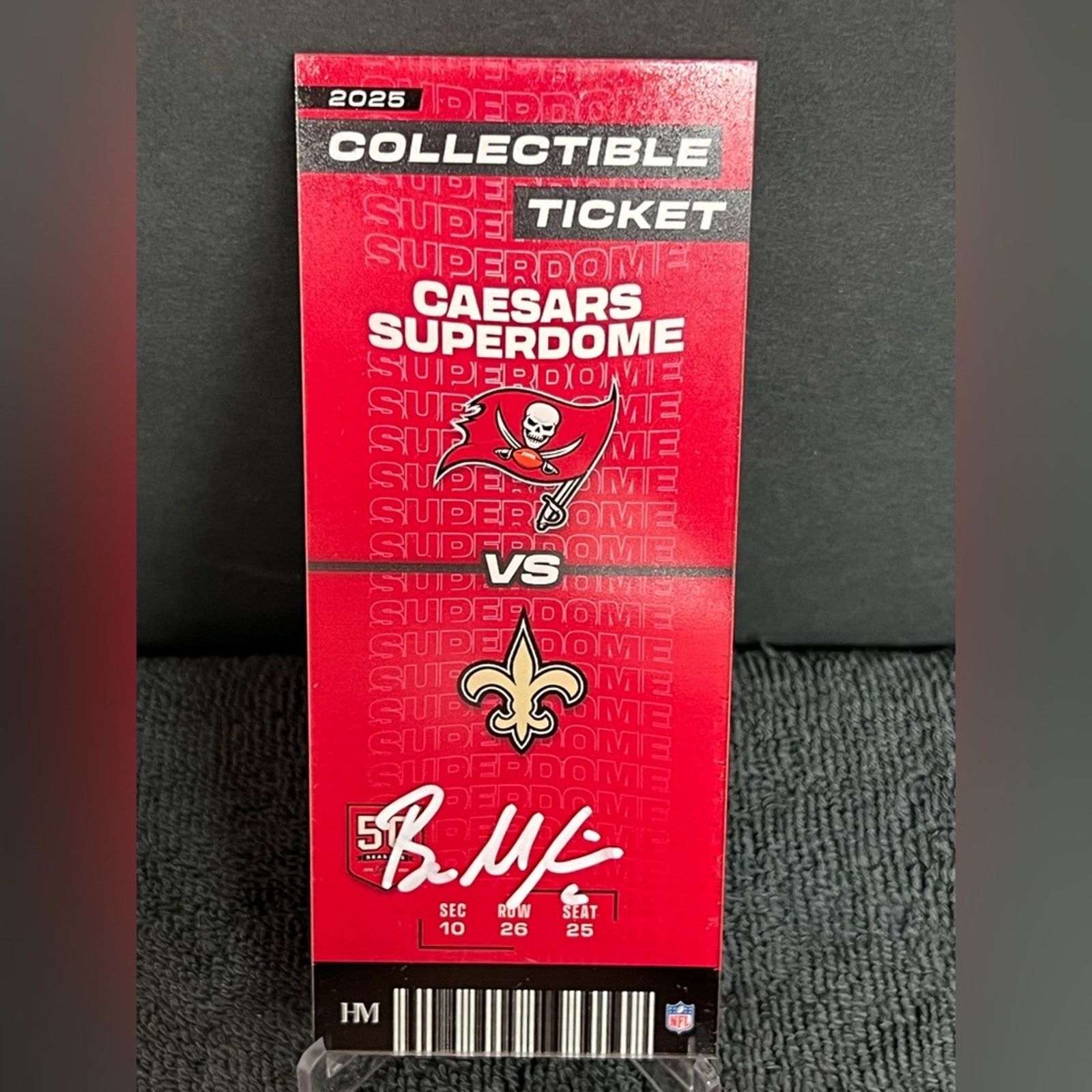 NFL Baker Mayfield Auto Signed Ticket #D 1/5 w/ METABILIA COA Size ONE SIZE - 1 Thumbnail