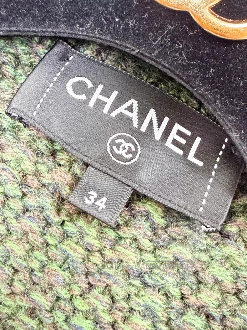 Chanel Chanel Knitted cardigan jacket with colorful striped glaze Size XXS / US 00 / IT 34 - 7 Thumbnail