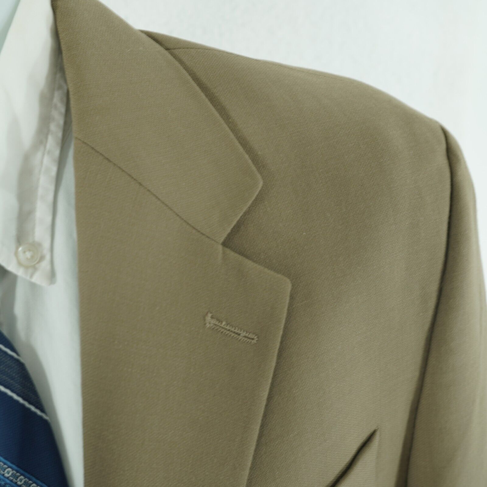 Ralph Lauren Chaps Ralph Lauren Wool Tan 2 Button Blazer 40R Suit Jacket Size 40R - 2 Thumbnail