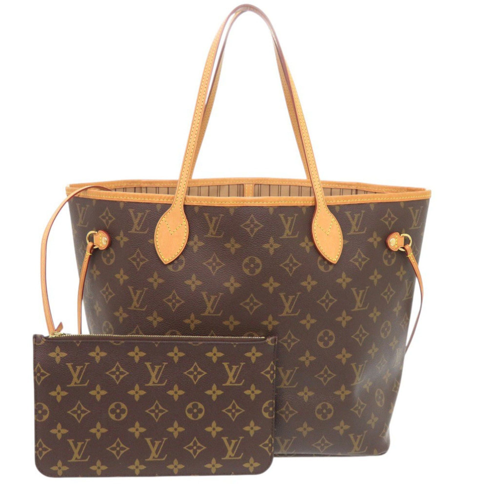 Louis Vuitton Louis Vuitton Neverfull MM Handbag with Pouch, Monogram M40995 Tote Bag LV 1358 LOUIS VUITTON Size ONE SIZE - 1 Thumbnail