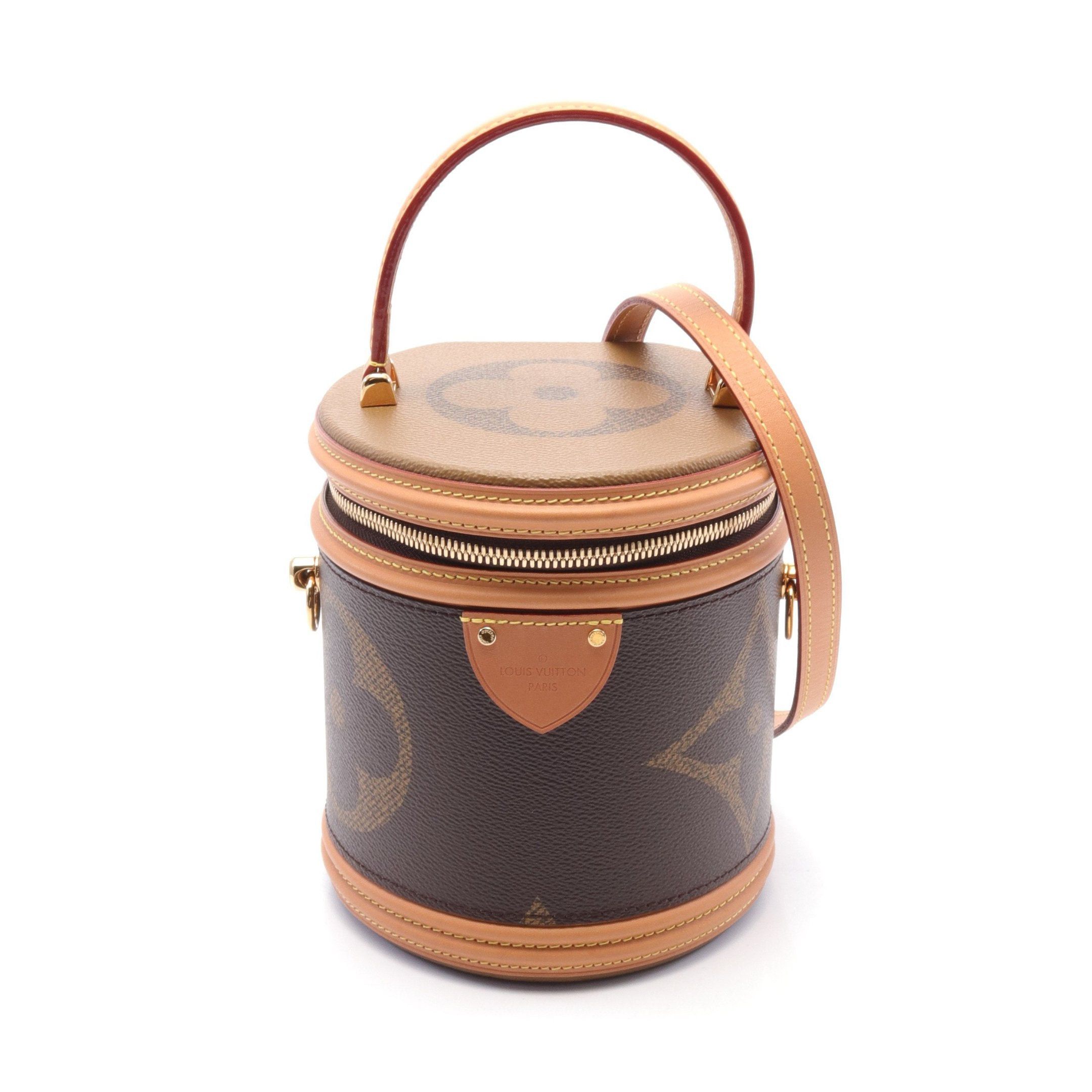 Louis Vuitton Louis Vuitton Cannes Monogram Giant Reverse Handbag Leather Brown Multicolor Size ONE SIZE - 1 Thumbnail