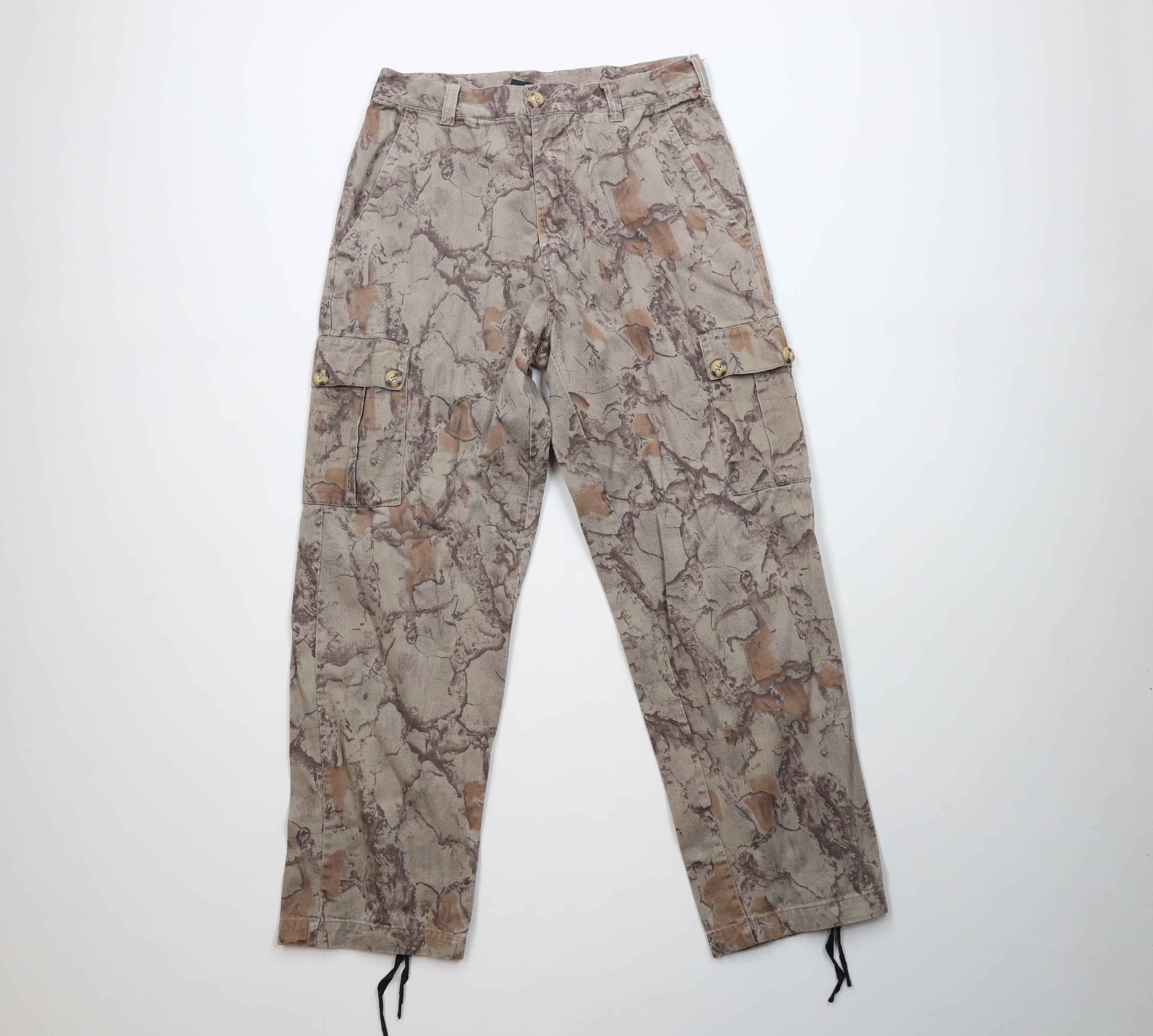 Vintage Vintage 90s Y2K Streetwear Camouflage Cargo Pants Cotton Size US 34 / EU 50 - 1 Thumbnail