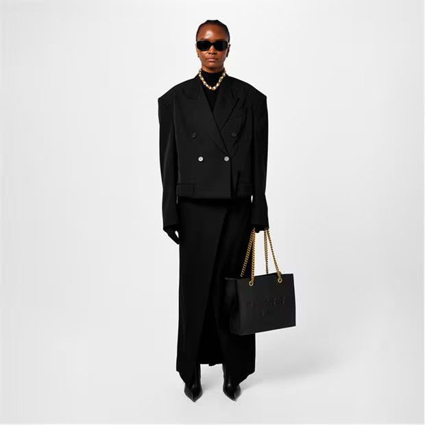 Balenciaga o1g2r1mq0924 Maxi Skirts in Black Size 27" / US 4 / IT 40 - 6 Thumbnail