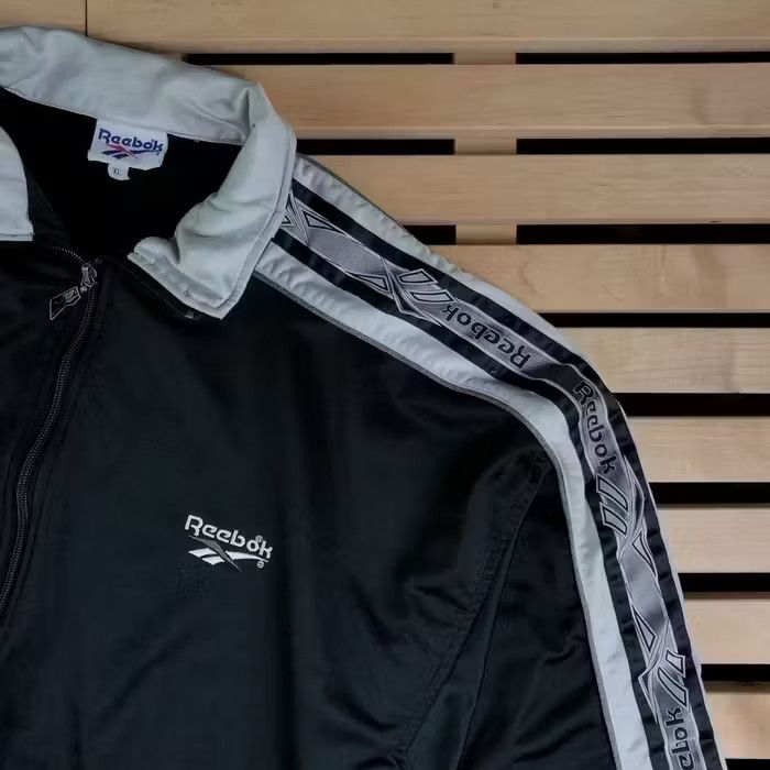 Reebok × Vintage Mens Jacket Reebok Vintage Size XL Black Size US XL / EU 56 / 4 - 2 Thumbnail