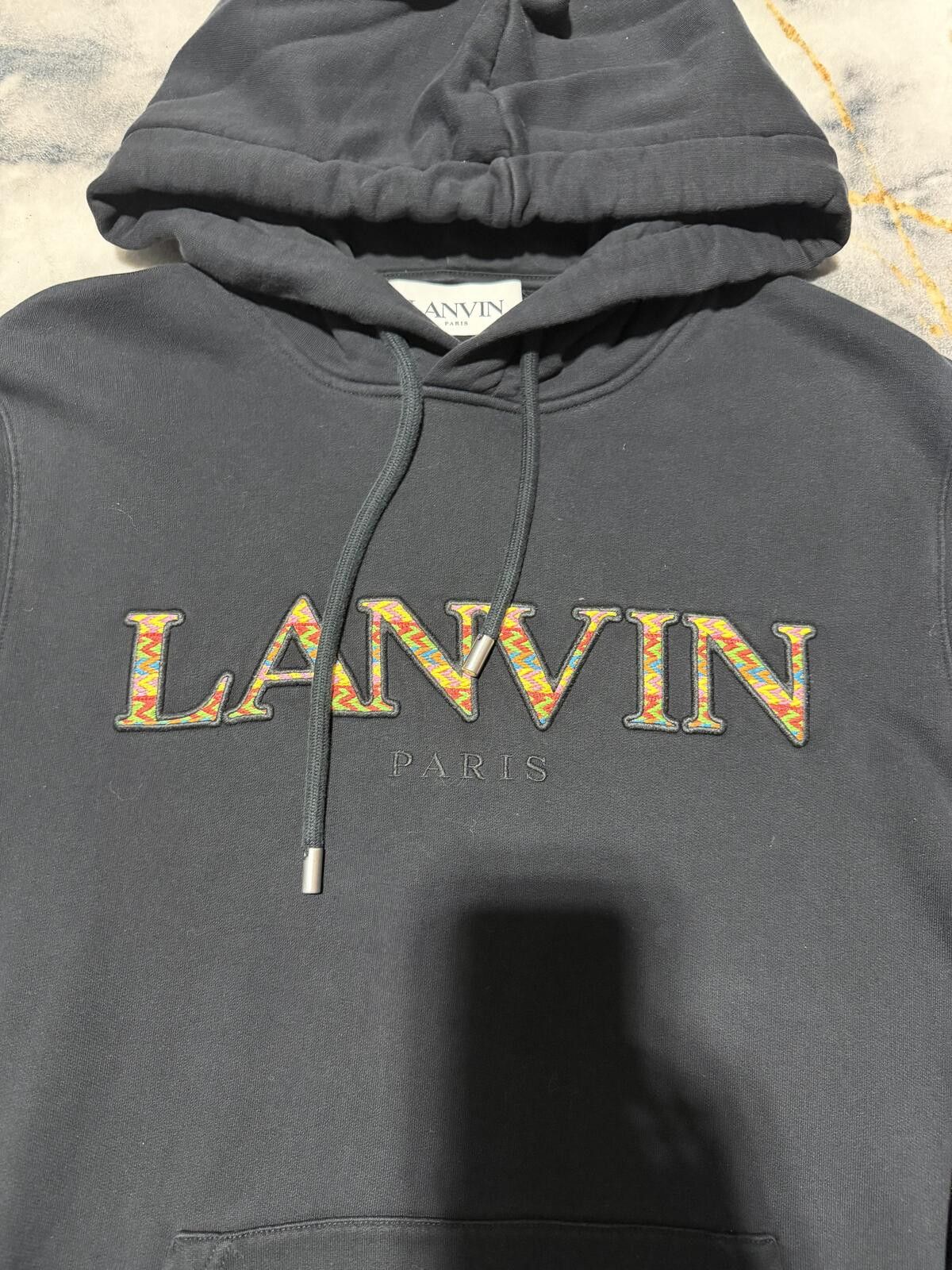 Lanvin Lanvin Embroidered Logo Hoodie - Sz Small Size US S / EU 44-46 / 1 - 2 Thumbnail