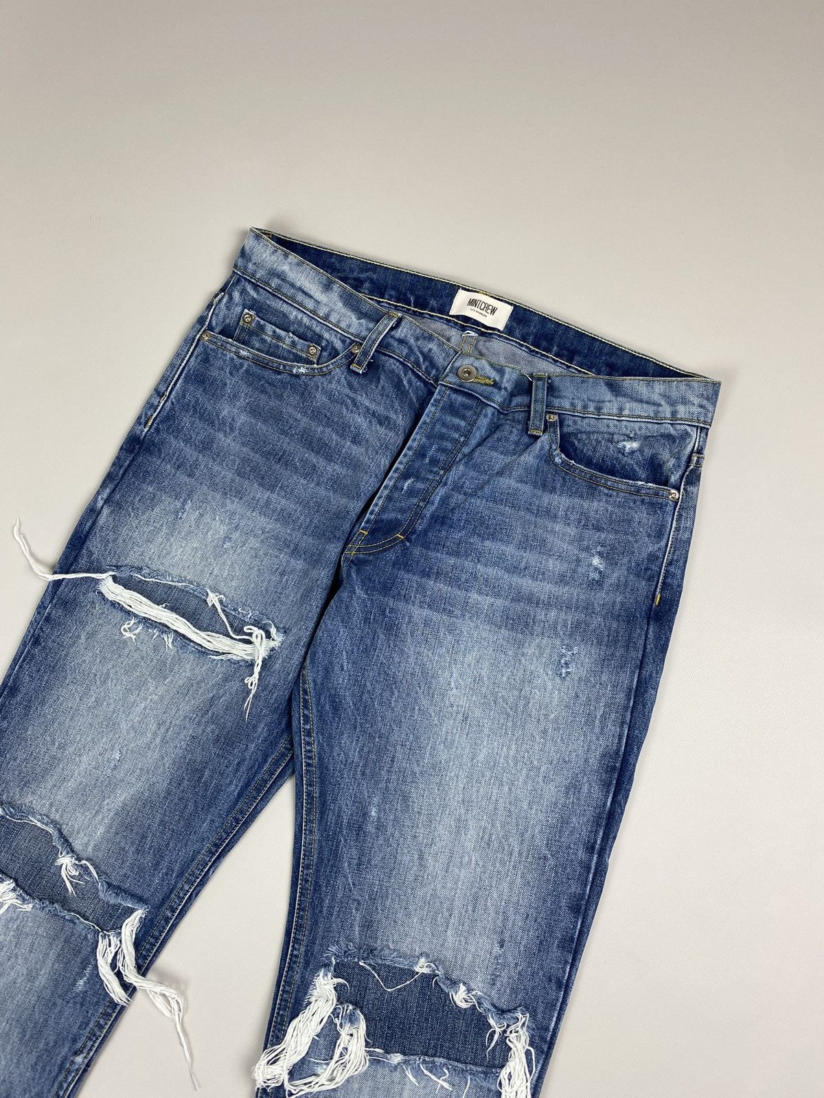 Mintcrew Mintcrew men’s distressed denim skinny jeans size 33 Size US 33 - 4 Thumbnail