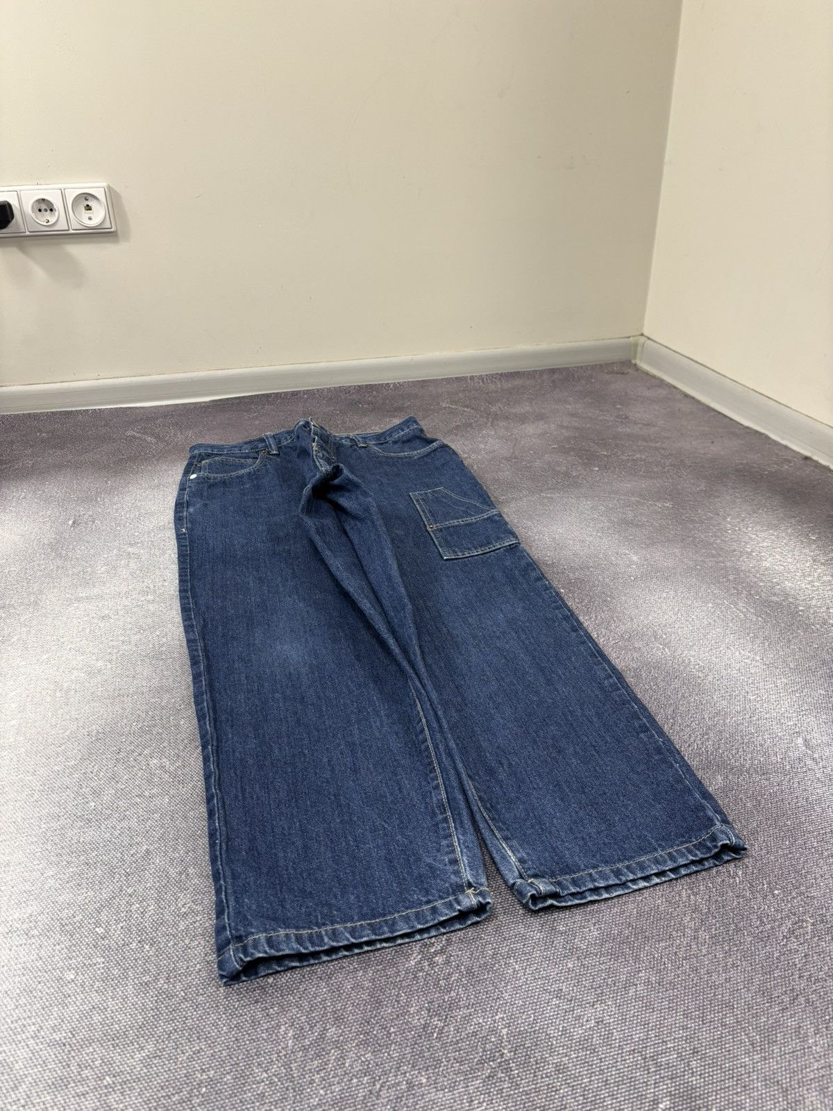 Southpole Vintage Southpole Y2K Big Embroidered Logo Blue Baggy Jeans Size US 34 / EU 50 - 7 Thumbnail