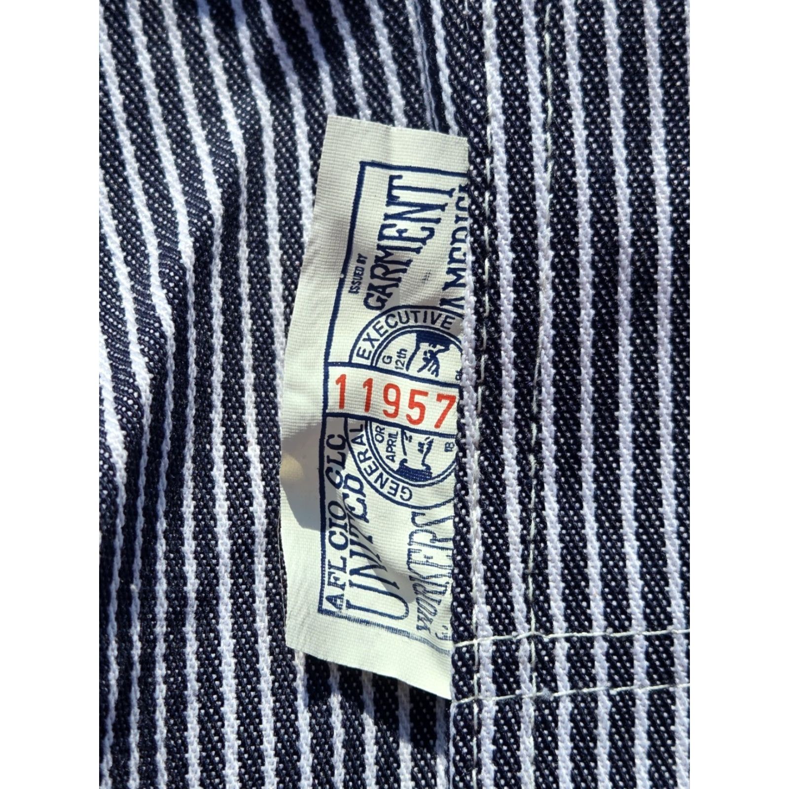 Sears VINTAGE Sears TOUGHSKINS Overalls Carpenter Denim Blue & White Striped 42X30 Mens 90s USA Made Size US 42 / EU 58 - 7 Thumbnail