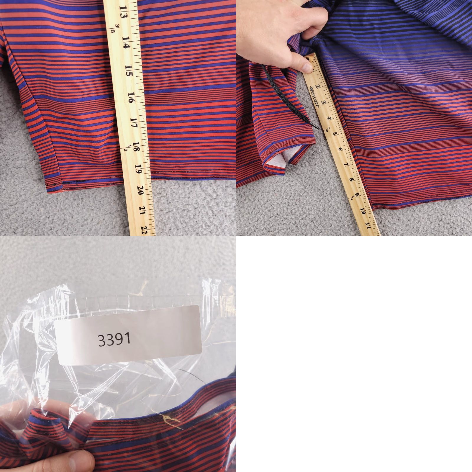 Hang Ten Hang Ten Boardshorts Mens 32 Striped Blue Red Trunks Bathing Suit Bottoms Swim Bottom Style: Trunks Size US 32 / EU 48 - 8 Thumbnail