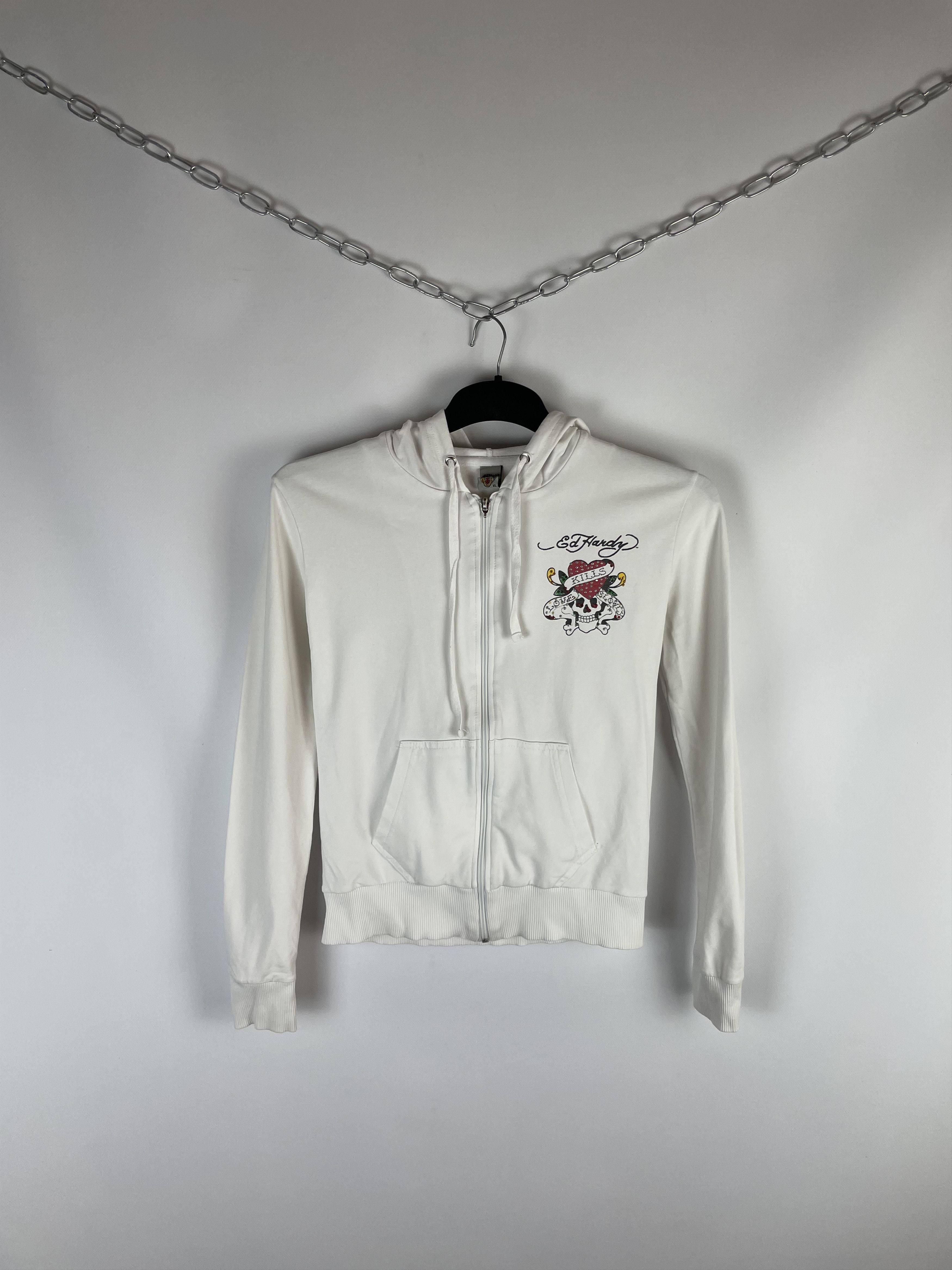 Christian Audigier Vintage y2k ed hardy zip up hoodie Size XL / US 12-14 / IT 48-50 - 1 Thumbnail
