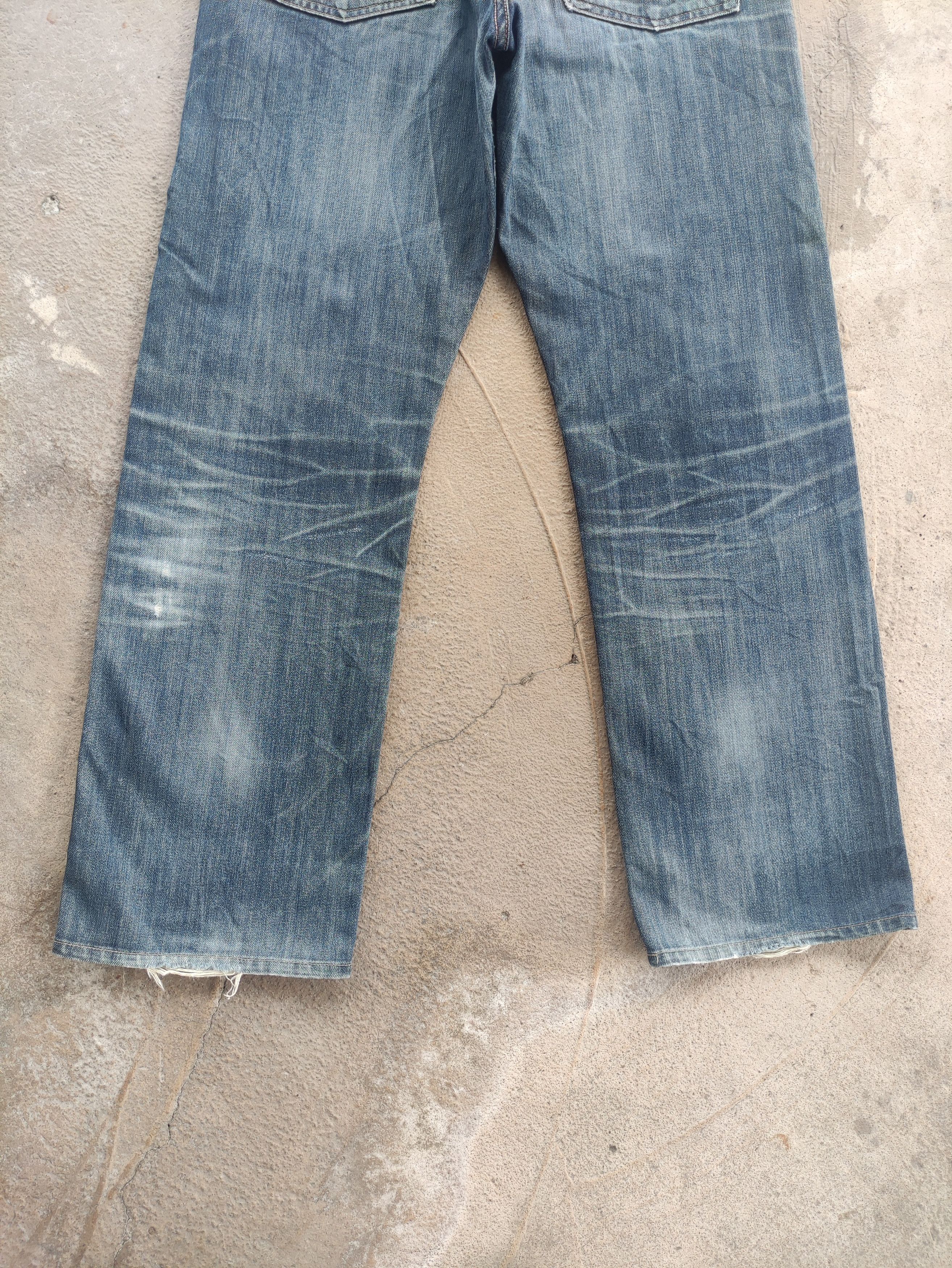 Polo Ralph Lauren Vintage Polo Ralph Lauren Selvedge Distressed Faded Denim Size US 35 - 12 Thumbnail