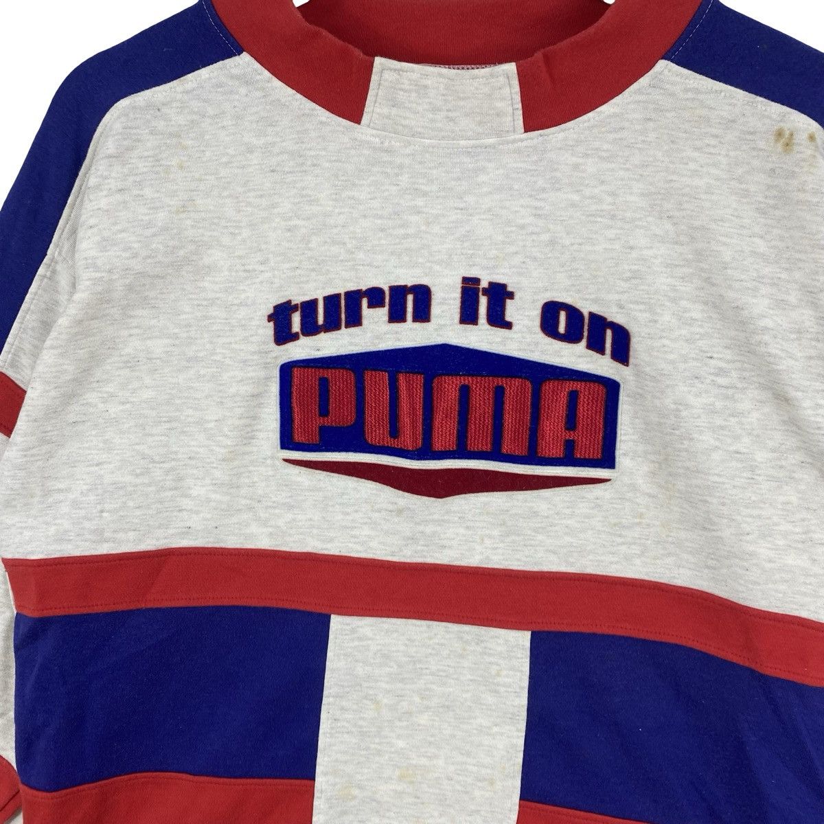 Puma Vintage 90s PUMA Turn It On Sweatshirt Pullover Crewneck Big Size US M / EU 48-50 / 2 - 7 Thumbnail