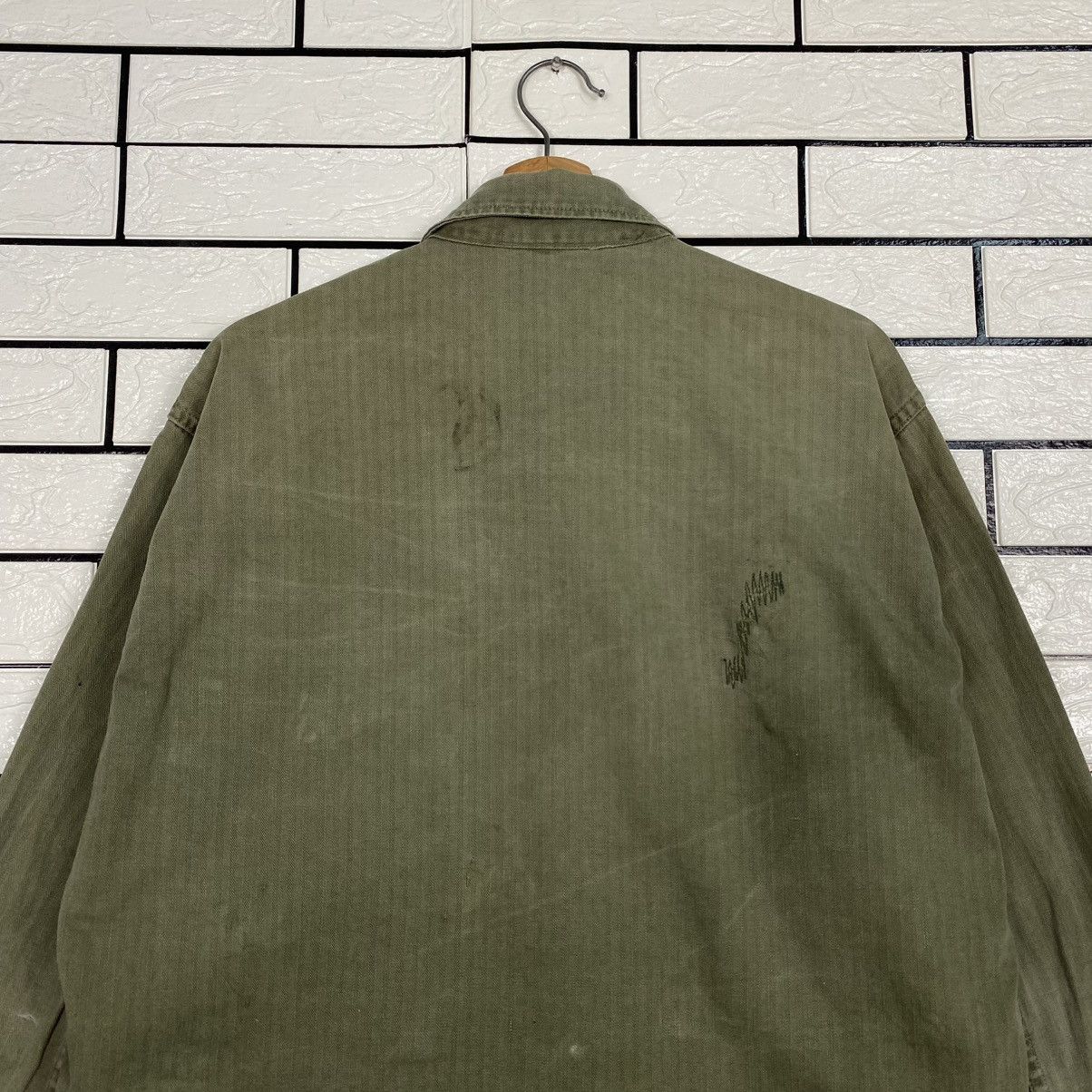 Vintage 🔥TRUE VINTAGE 40’s 13 STARS BUTTON HBT JACKET MILITARY USN Size US M / EU 48-50 / 2 - 9 Thumbnail