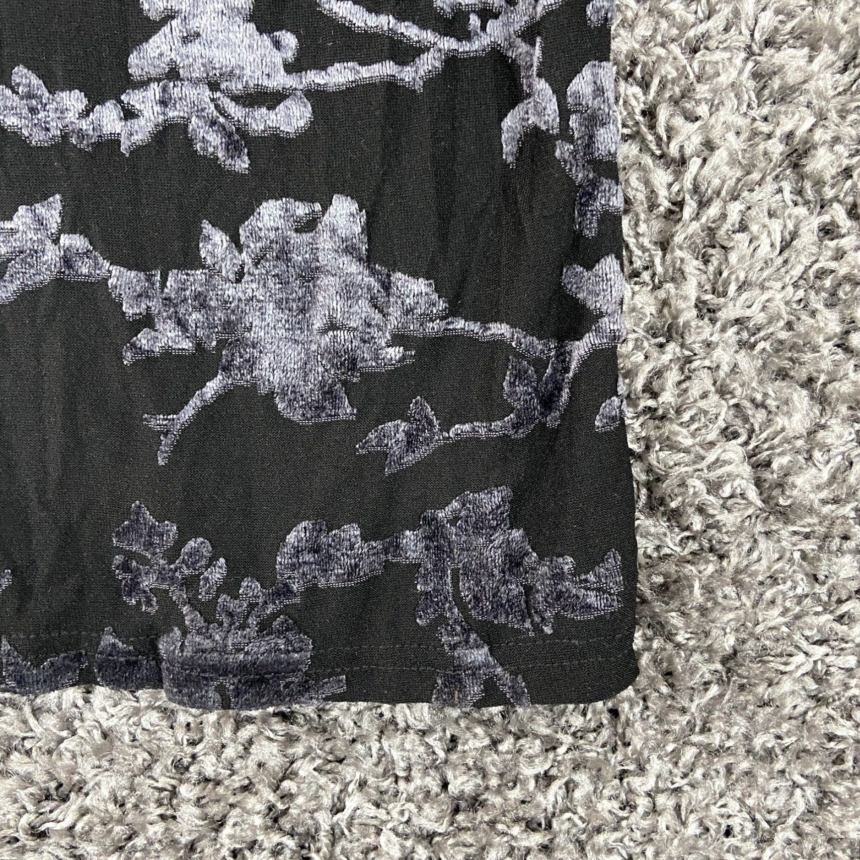 Banana Republic Banana Republic Sheer Blouse Floral Black Short Sleeve Women’s L Size L / US 10 / IT 46 - 2 Thumbnail