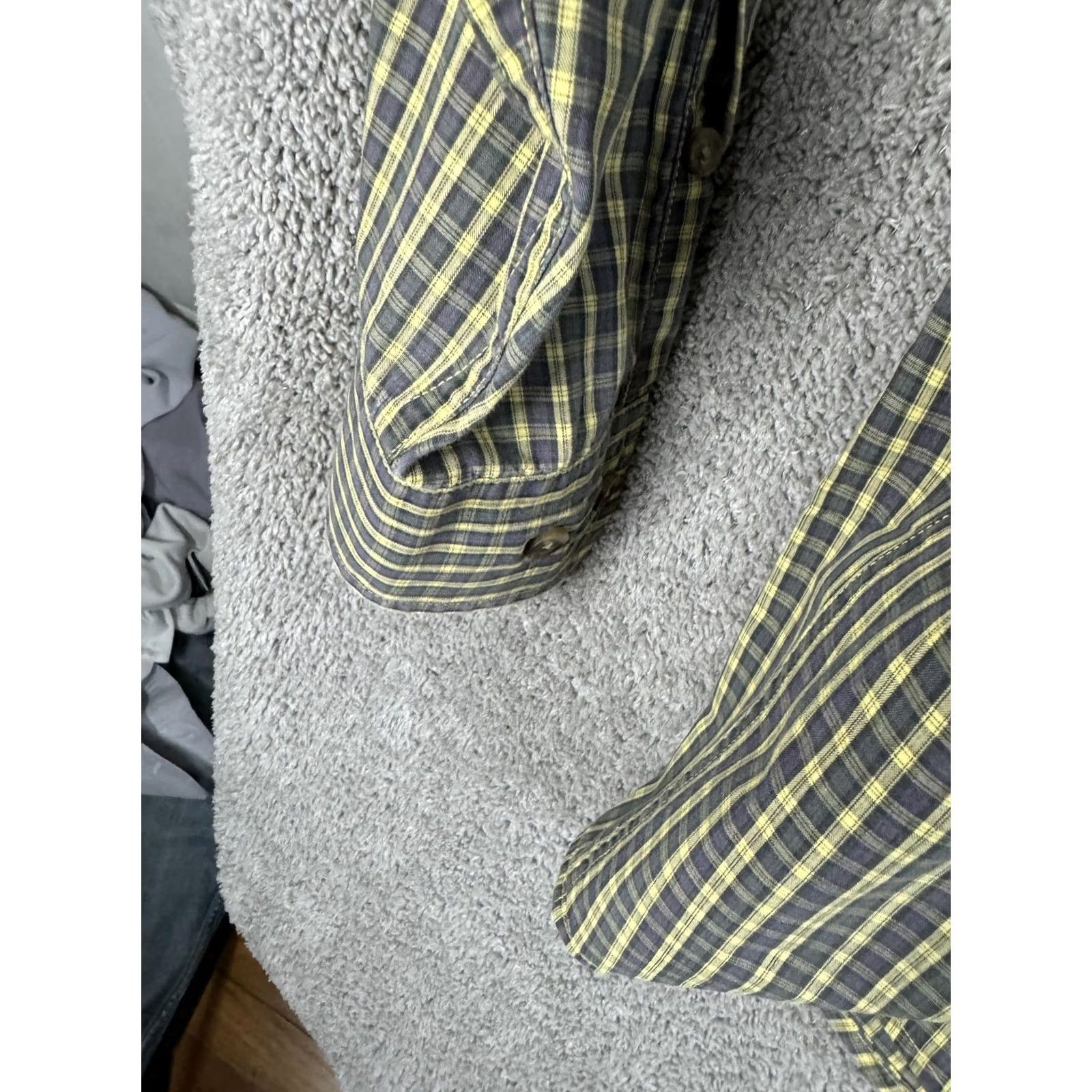 Brooks Brothers Brooks Brothers Shirt Mens XL Yellow Gray Plaid Button Down Cotton Long Sleeve Size US XL / EU 56 / 4 - 3 Thumbnail