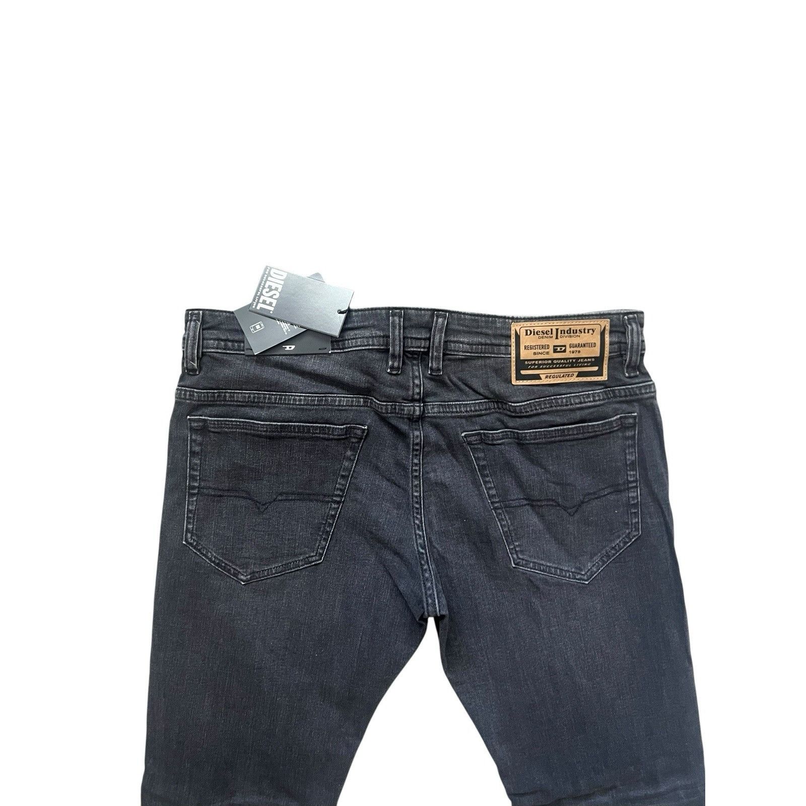 Diesel Diesel Mens Thommer Slim Fit Jeans RB063 Black Size 32/32 Size US 32 / EU 48 - 3 Thumbnail