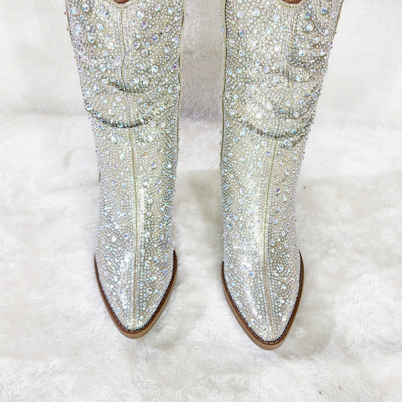 Other Angel Riders Rhinestones Country Glam Western Cowgirl Slouch Size US 6.5 / IT 36.5 - 6 Thumbnail