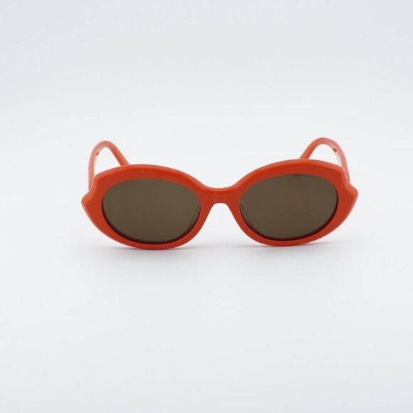Loewe Loewe LW40147F 42E Sunglasses Orange Geometric Frame, Brown Size ONE SIZE - 3 Thumbnail